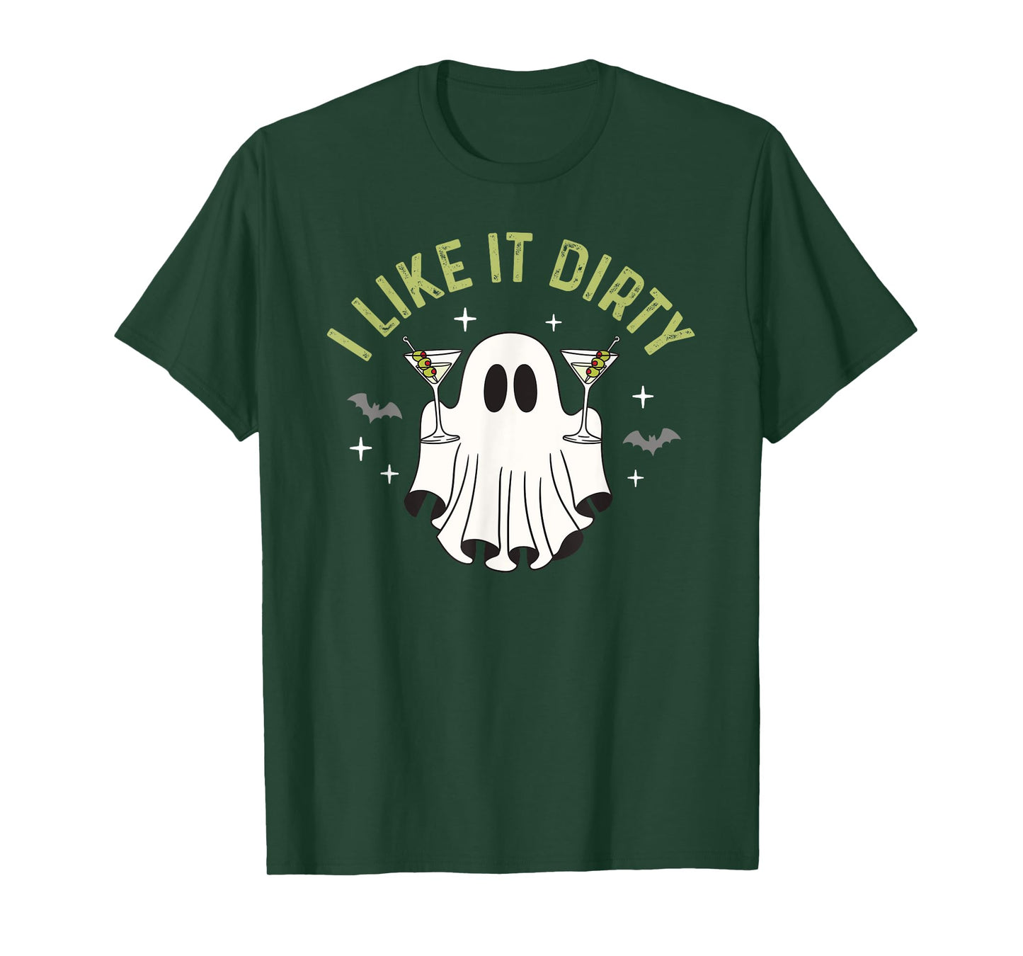 I Like It Dirty Halloween Dirty Martini Ghost T-Shirt