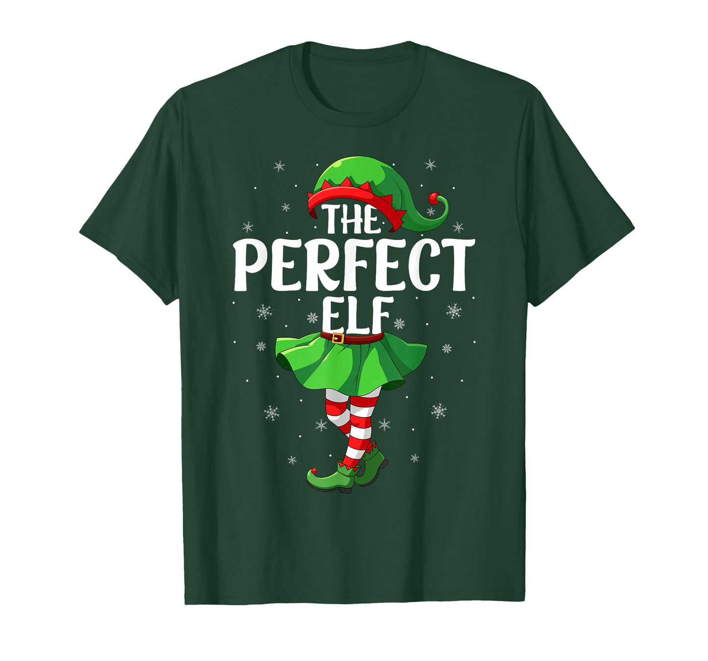 Perfect Elf Christmas Girls Women Elf Squad Xmas Family T-Shirt