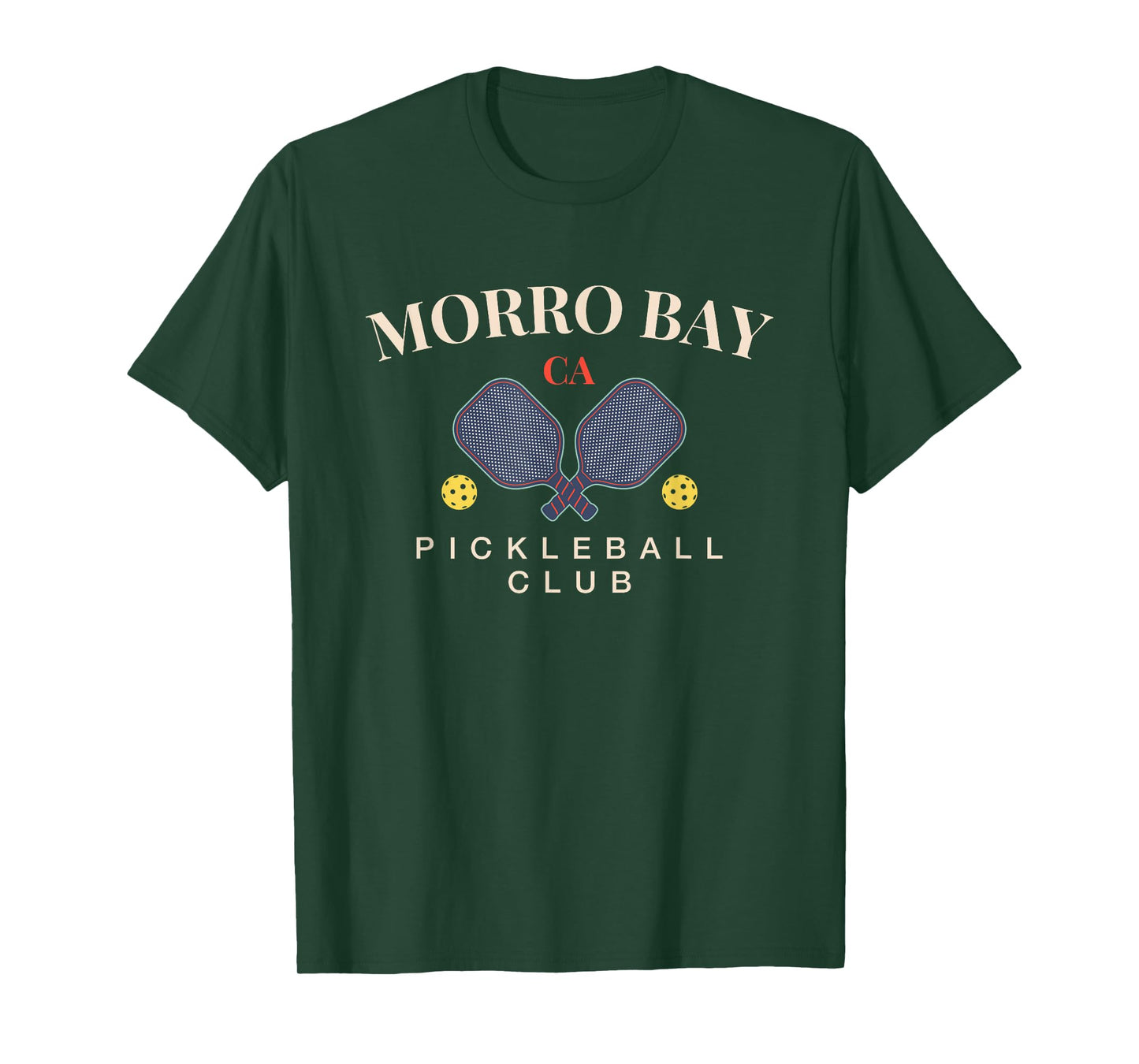 Morro Bay, CA Pickleball Club Tee for Paddle Lovers T-Shirt