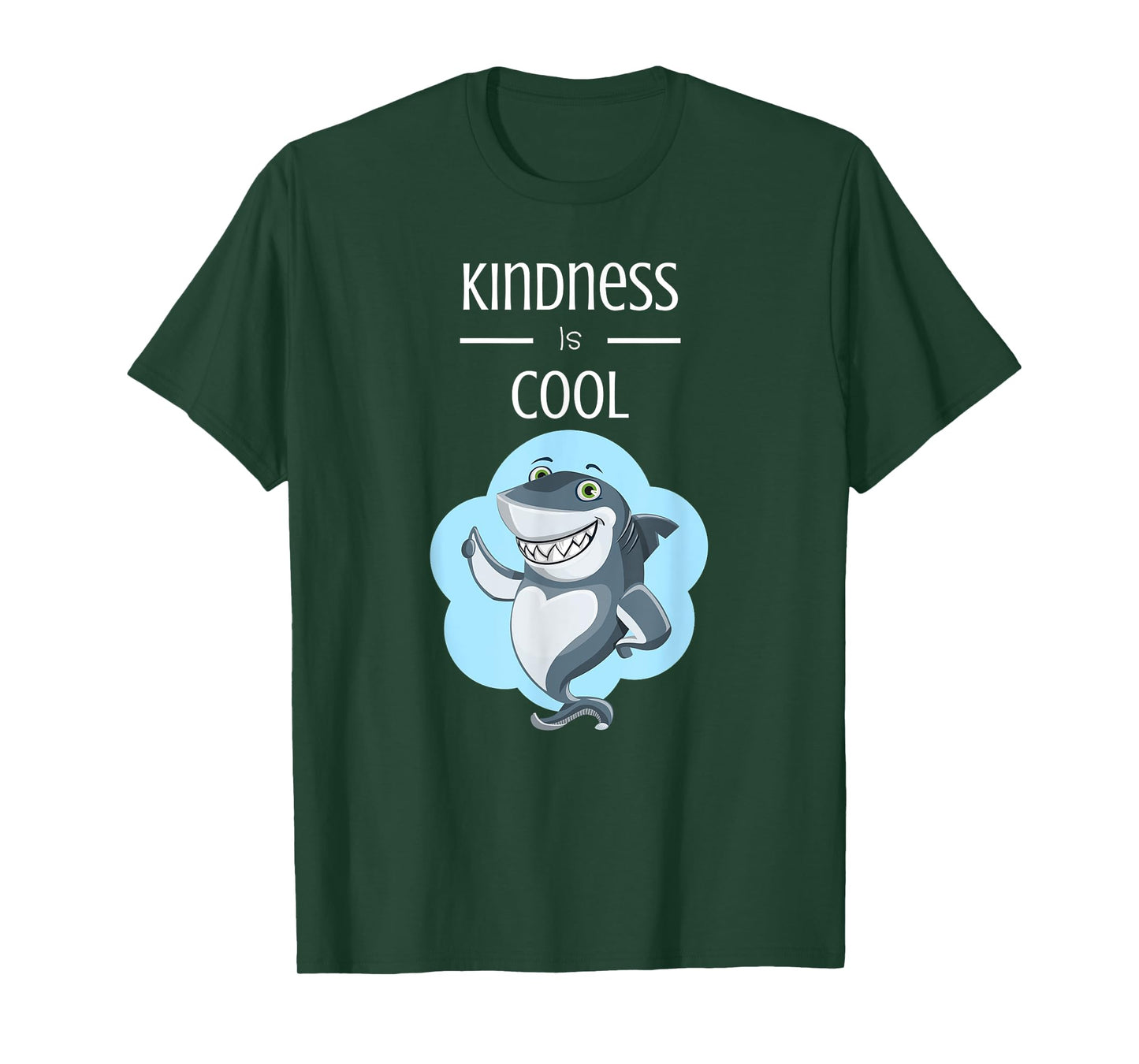 Kindness Is Cool Great White Shark T-Shirt Anti Bullying T-Shirt