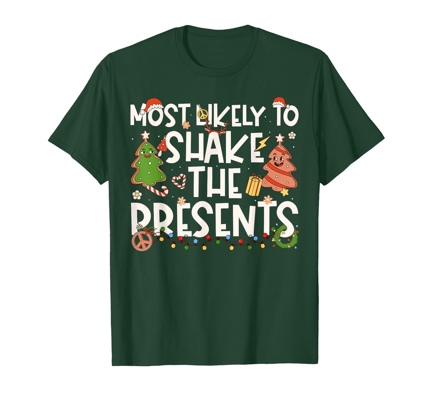 Most Likely to Shake The Presents Family Matching Christmas T-Shirt