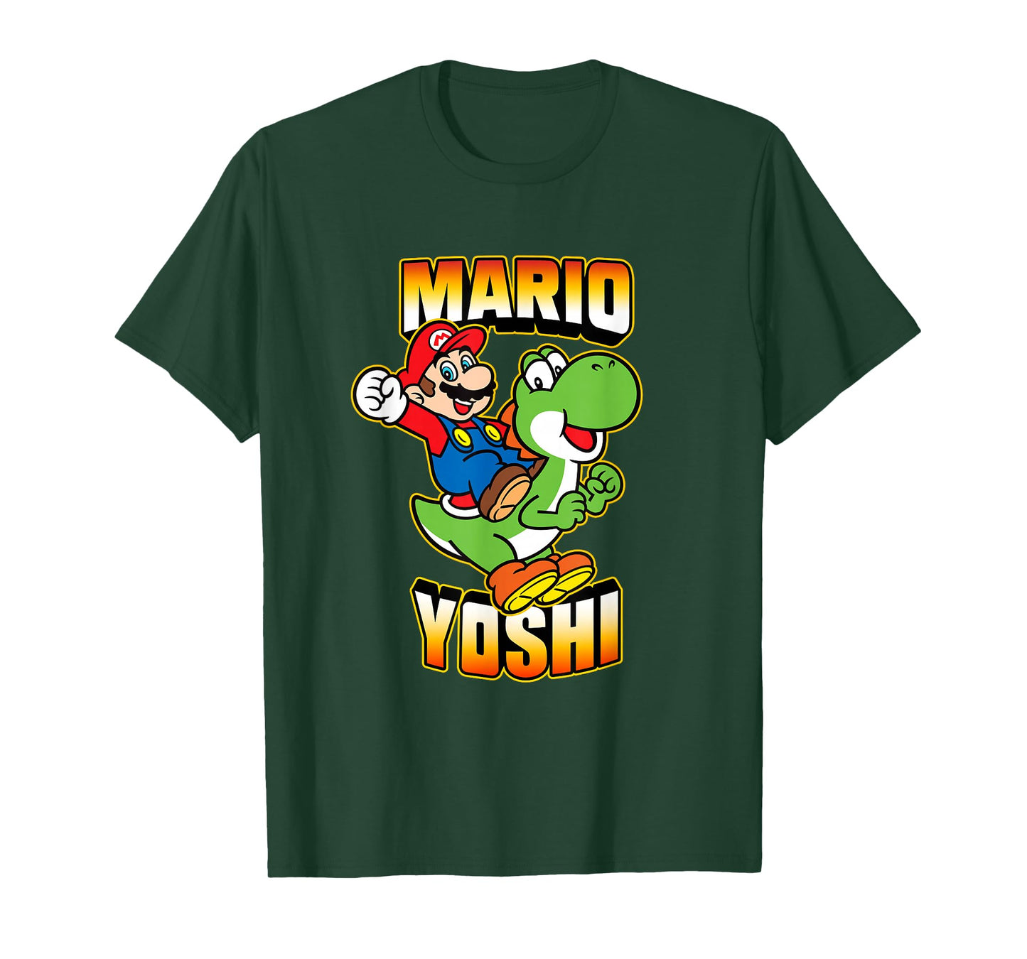 Super Mario Bros Yoshi & Mario Ready For Action T-Shirt