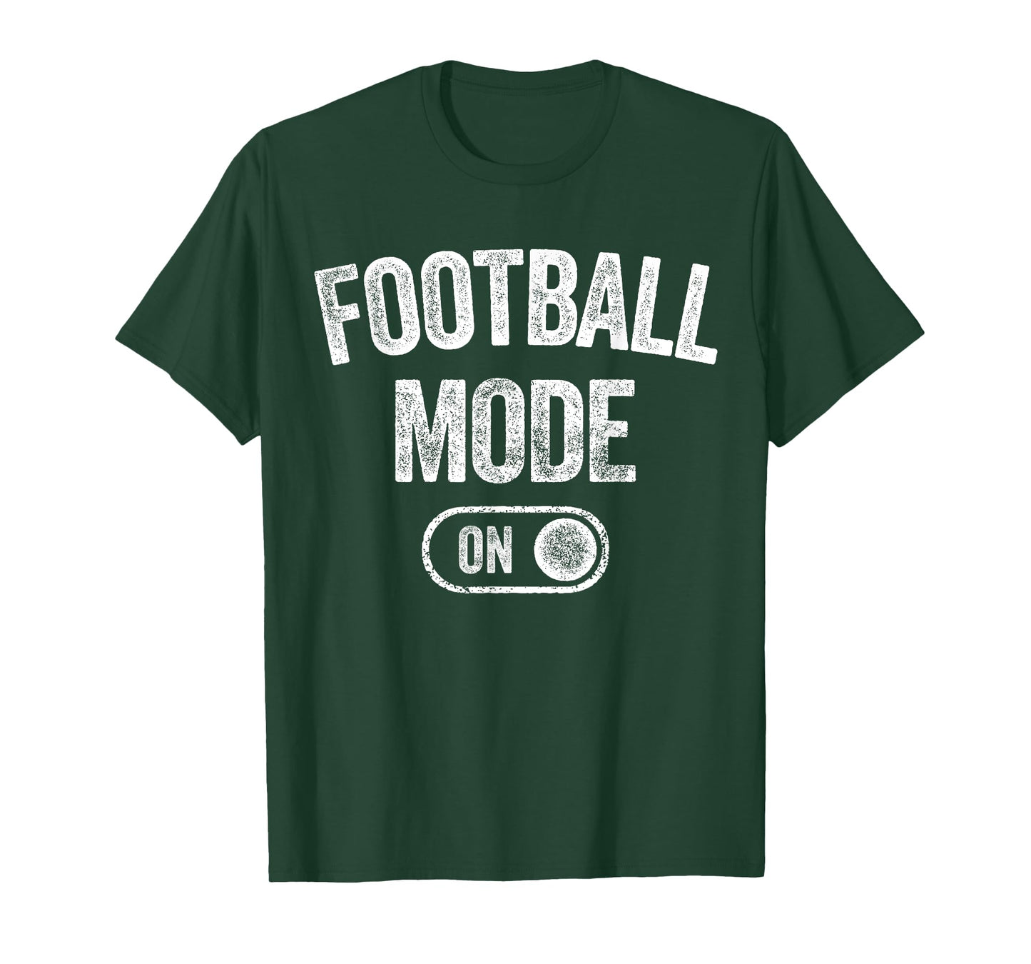 Football Mode On Funny Quarterback Gift Coach Player Dad T-Shirt