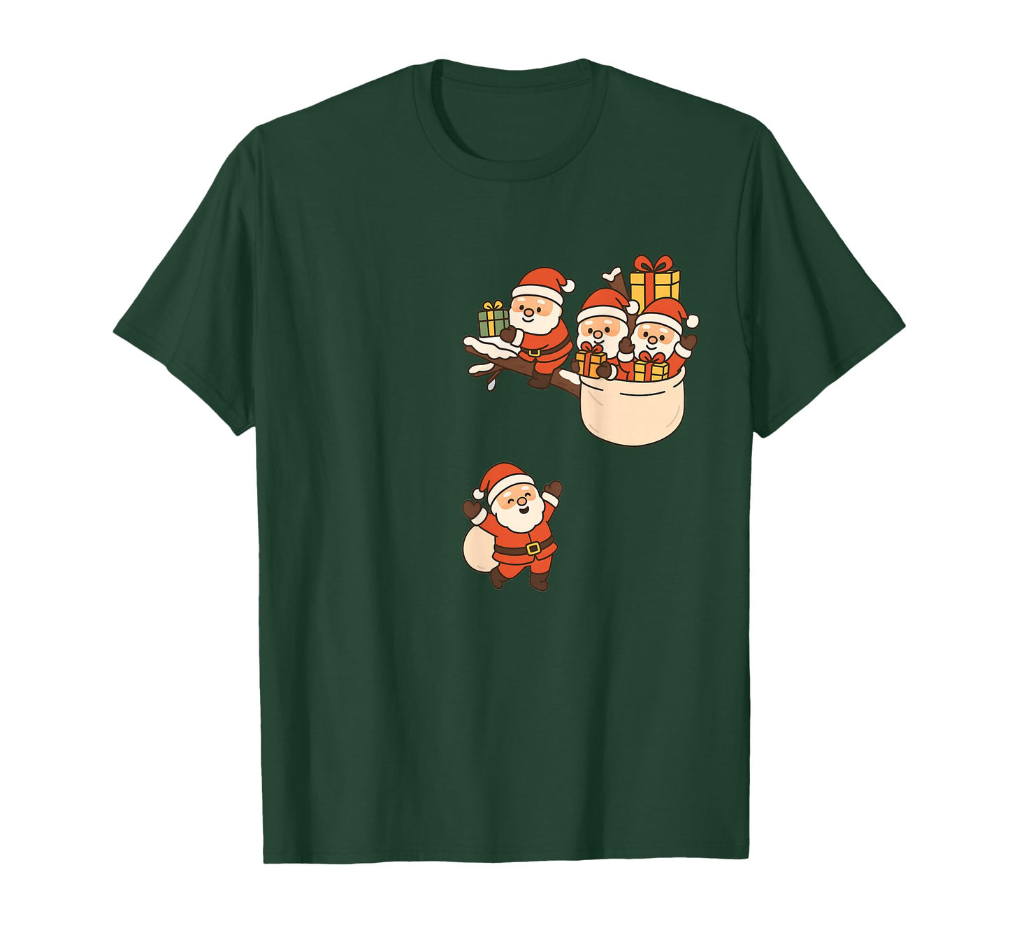 Funny Santa Claus Gift Cute Playing T-Shirt