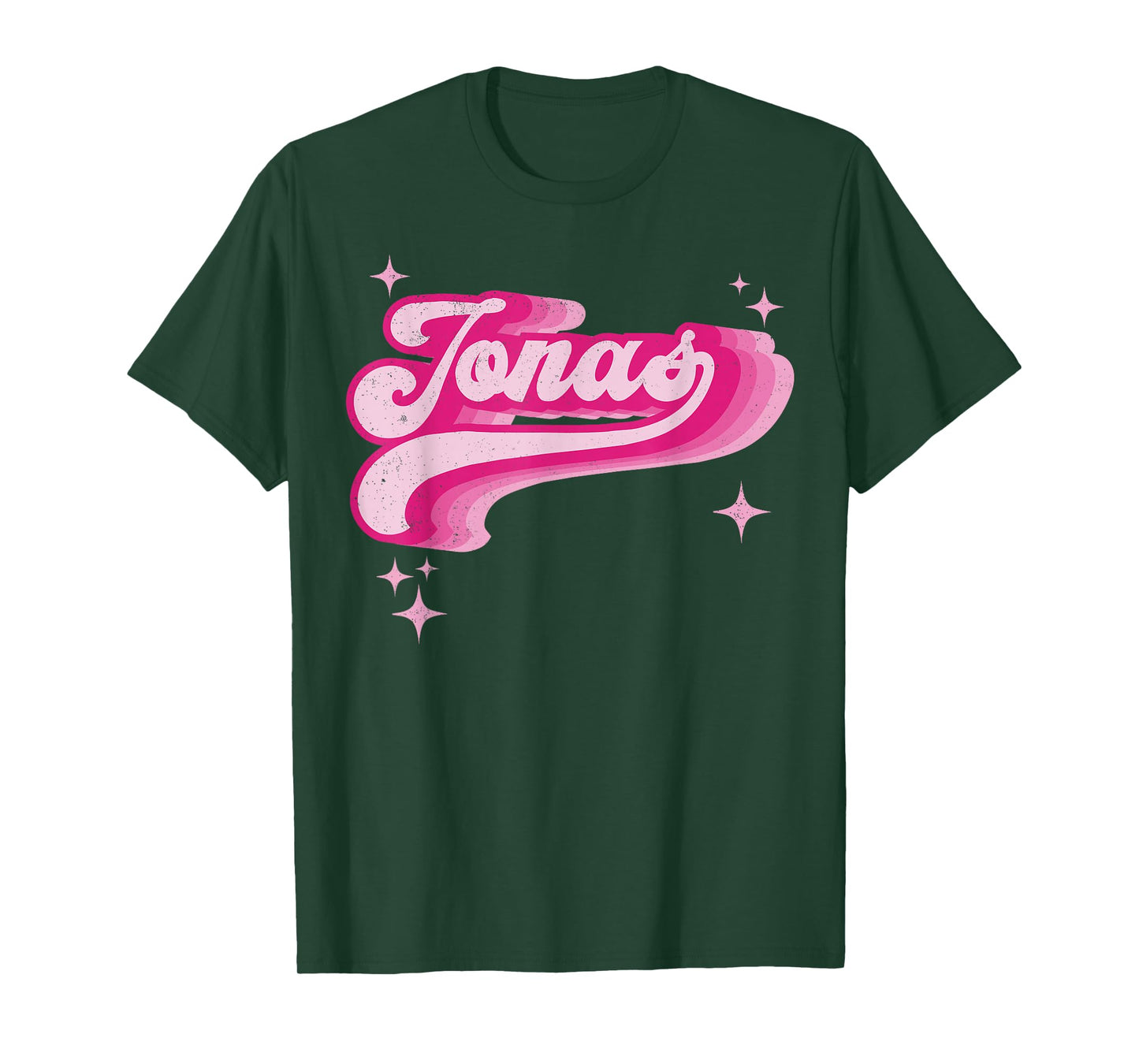 Jonas Retro Vintage I Love Jonas Name Personalized Style 70s T-Shirt