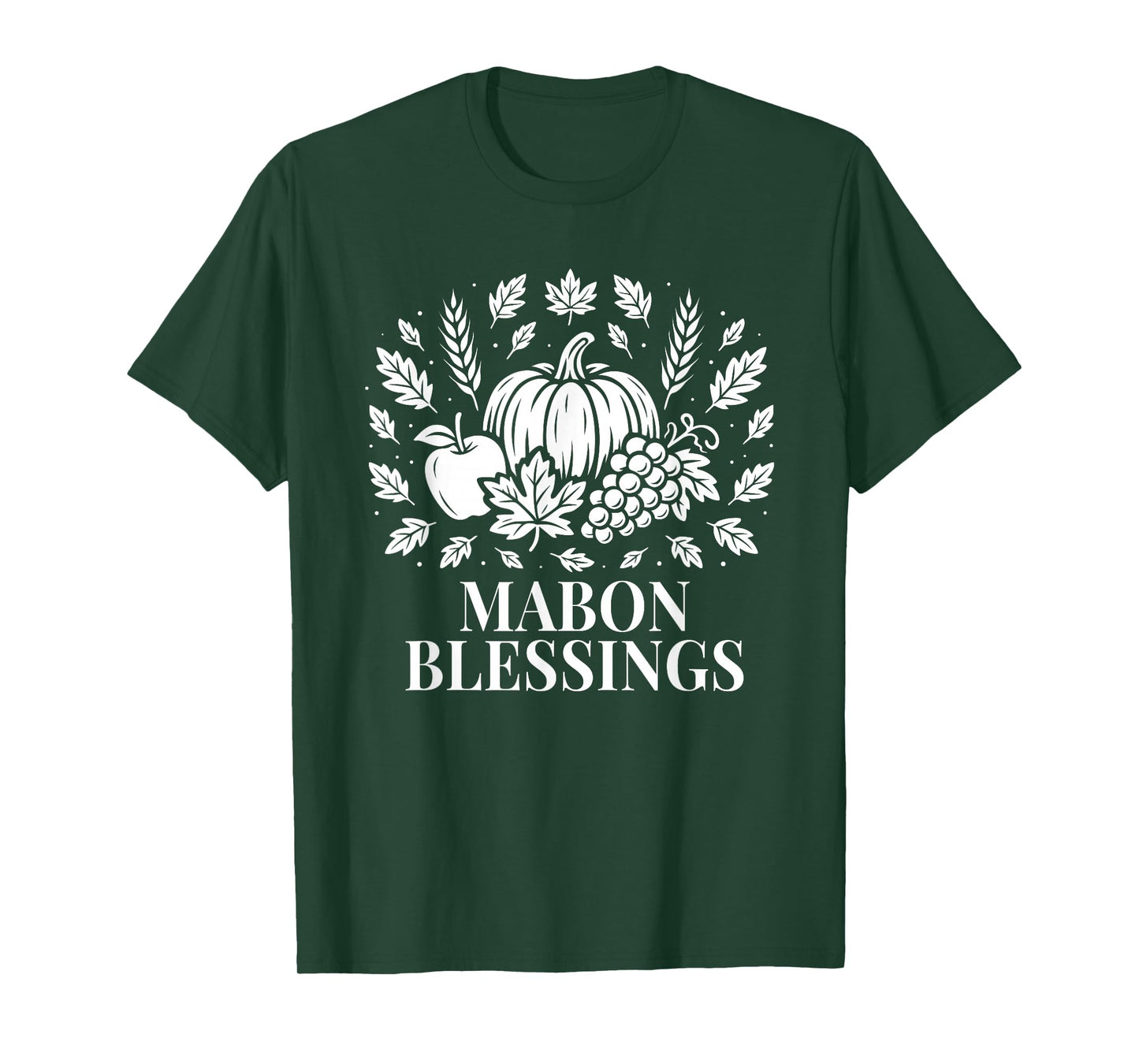 Mabon Blessings for Fall Harvest Pagan Equinox Sabbat Art T-Shirt