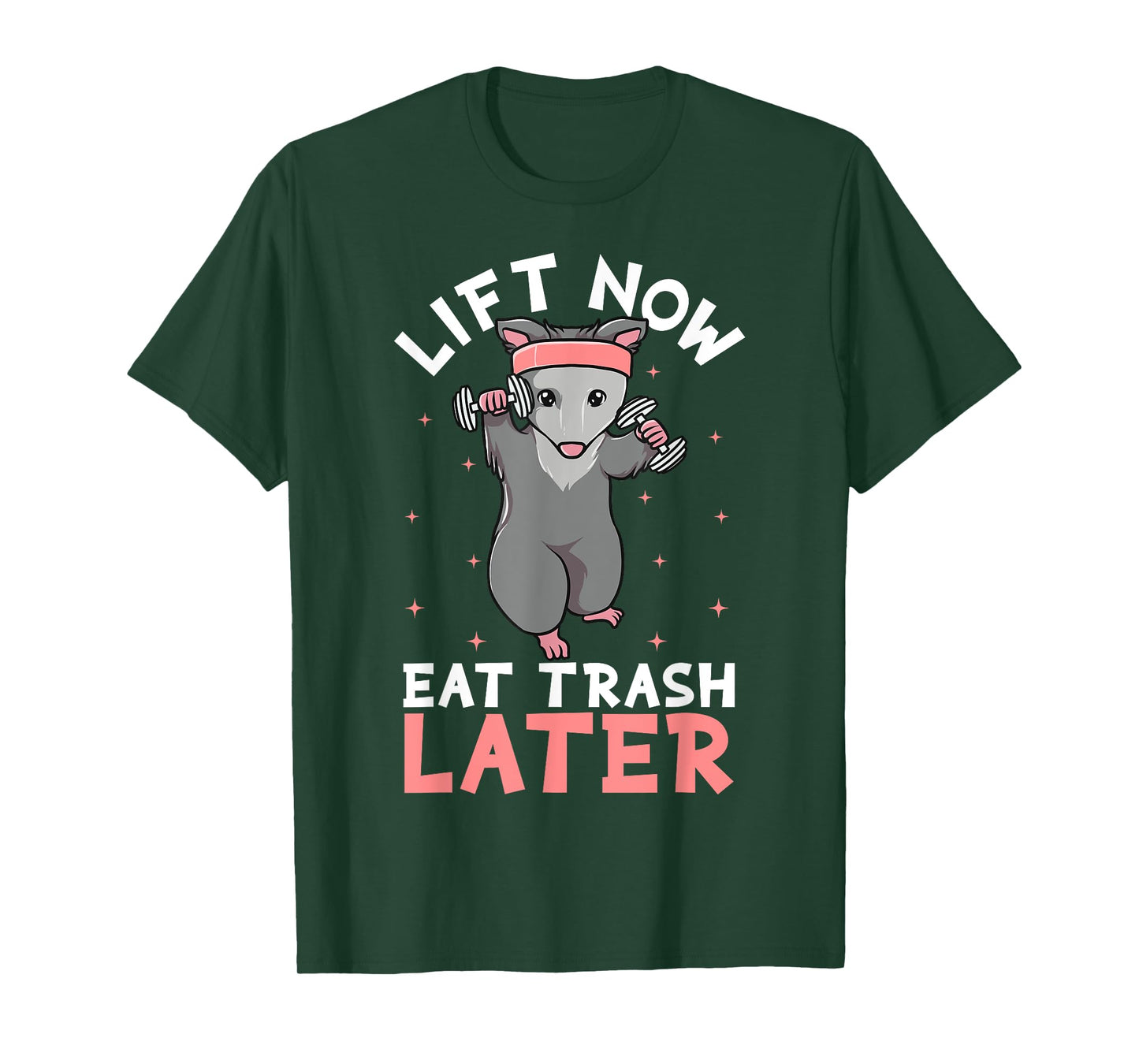 Lifting Opossum Tshirt Funny Workout Gift Bodybuilding T-Shirt