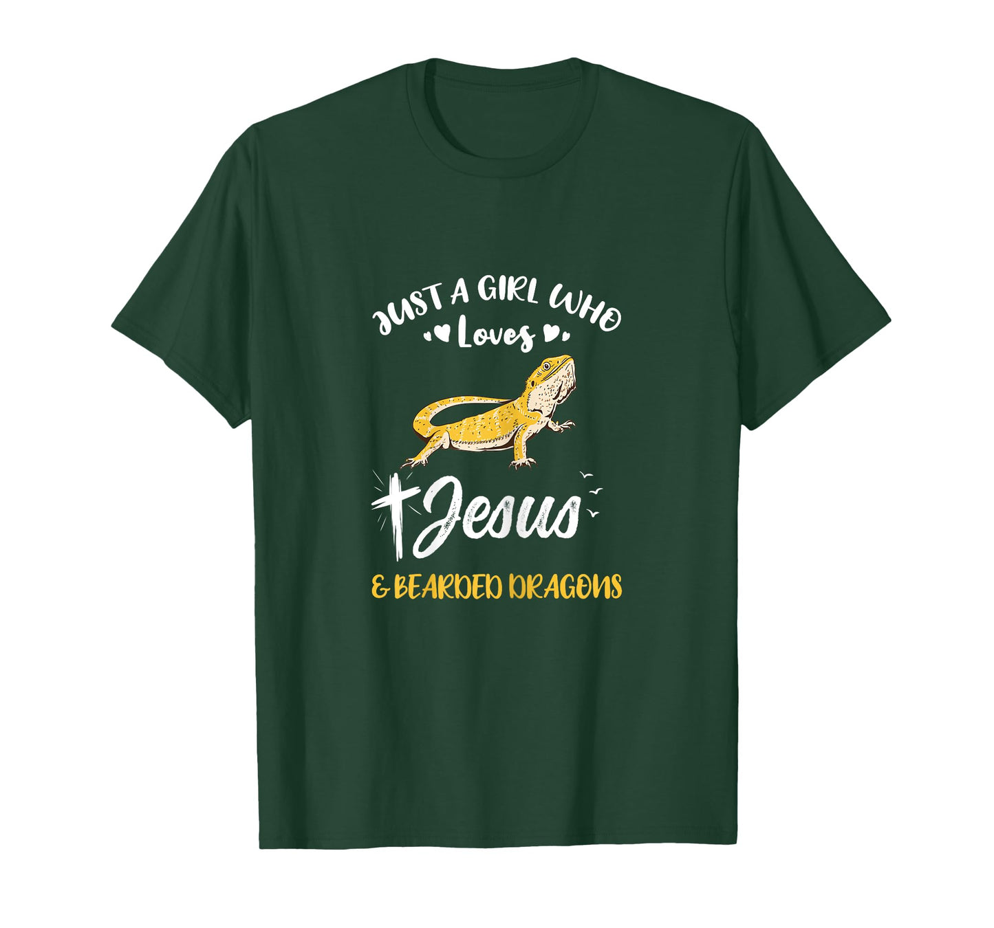 Just A Girl Who Loves Jesus And Bearded Dragons T-Shirt