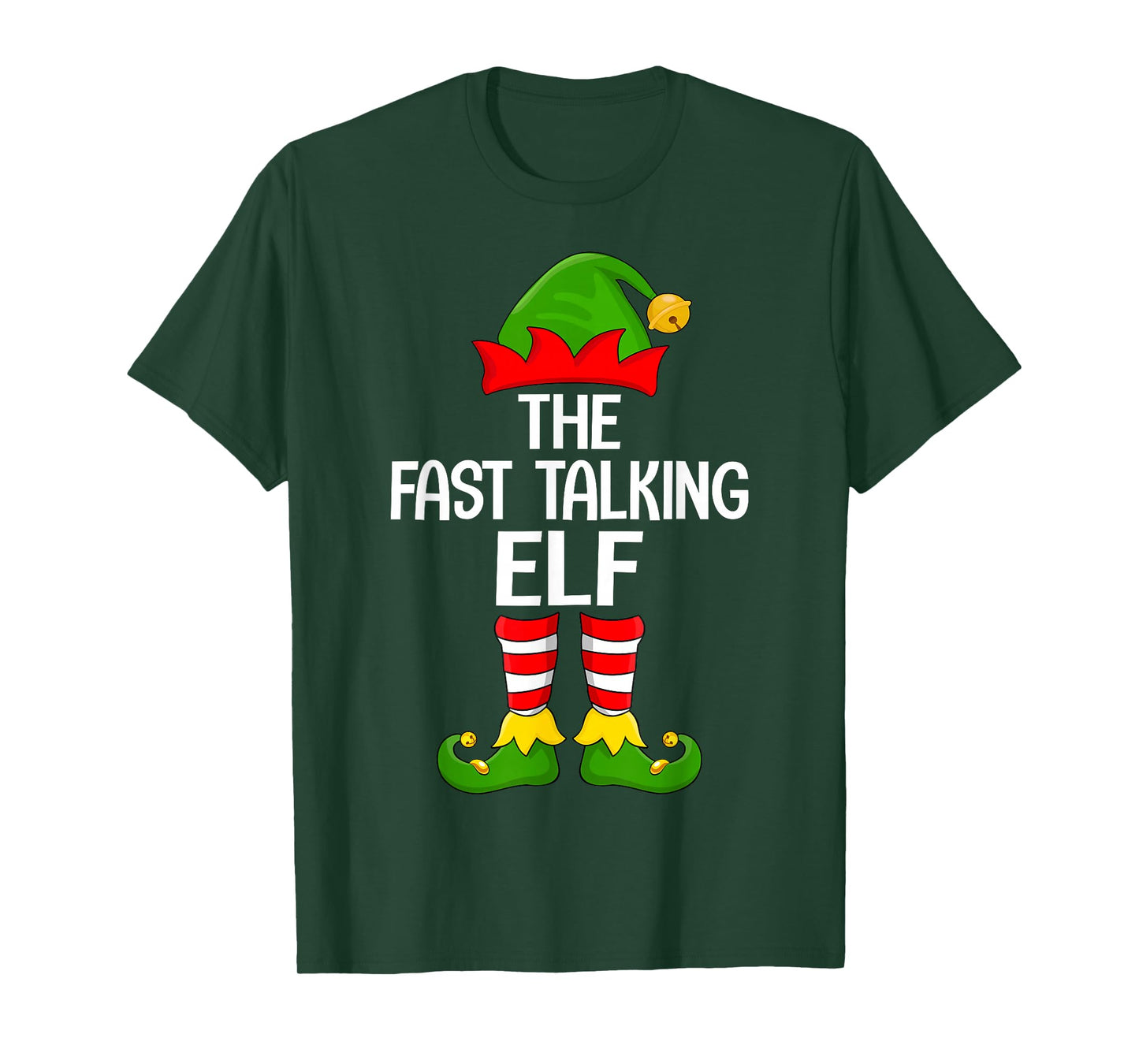 Fast Talking Elf Xmas Matching Family Elf Squad Christmas T-Shirt
