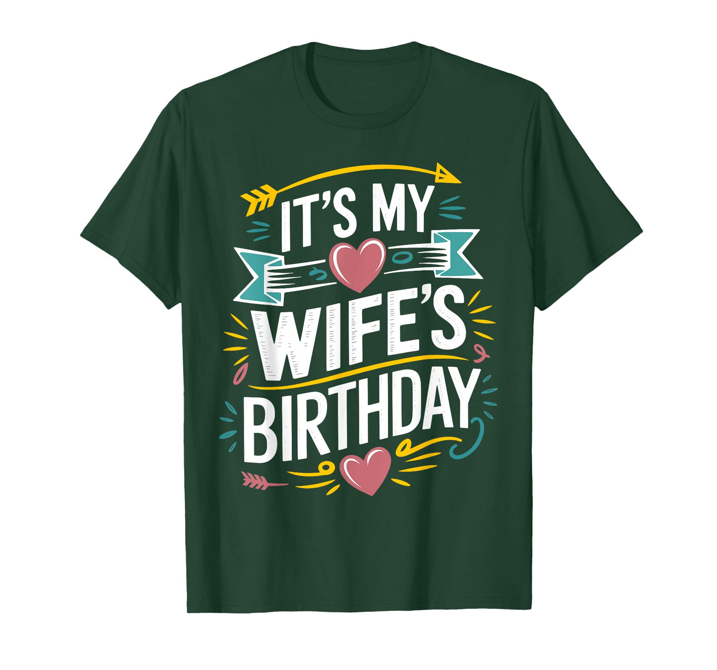 Retro It's My wife's Birthday Boho Nostalgia Design Men T-Shirt