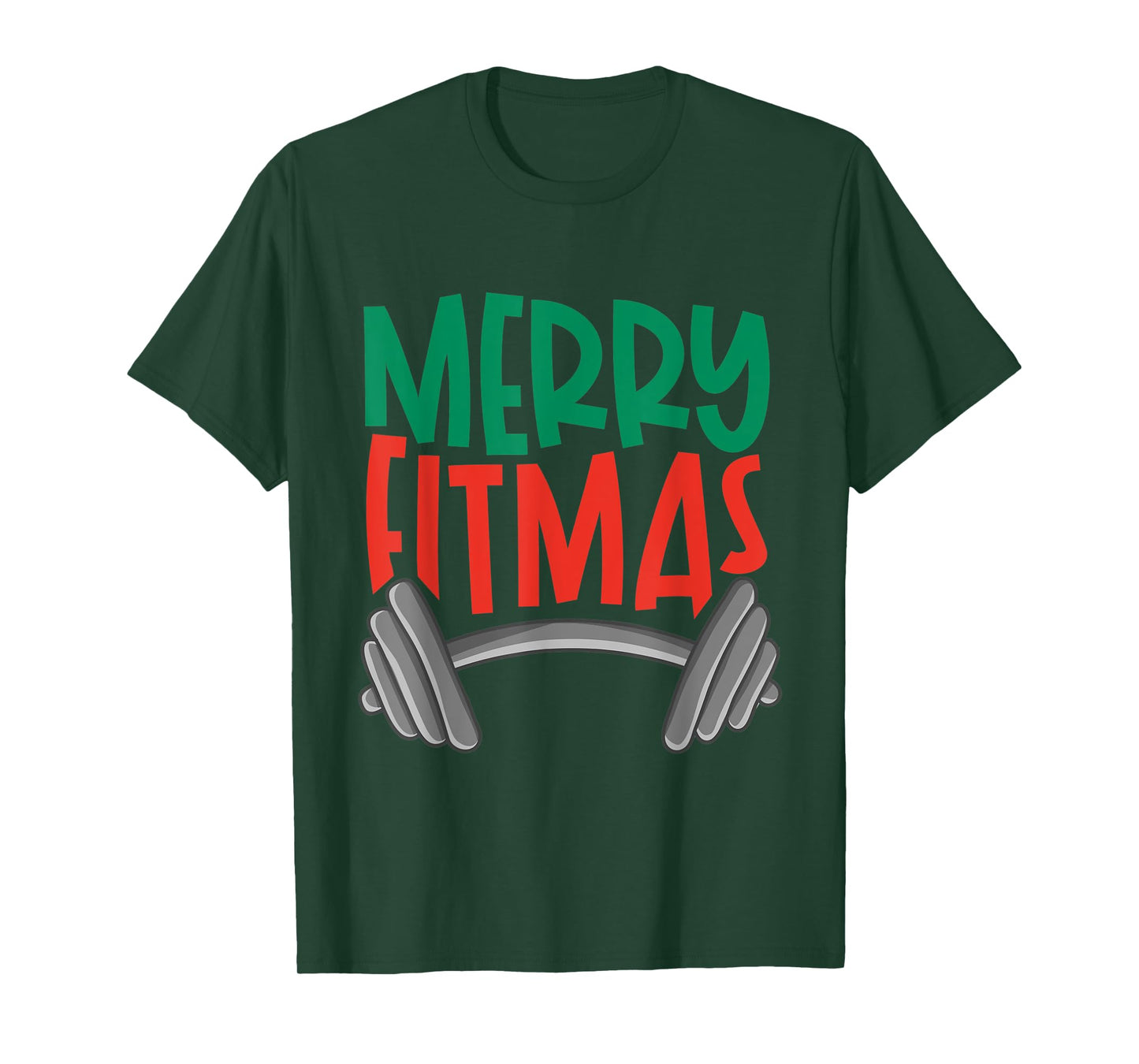 Funny Merry Fitmas Merry Christmas Fitness Nut Tshirt Gift T-Shirt