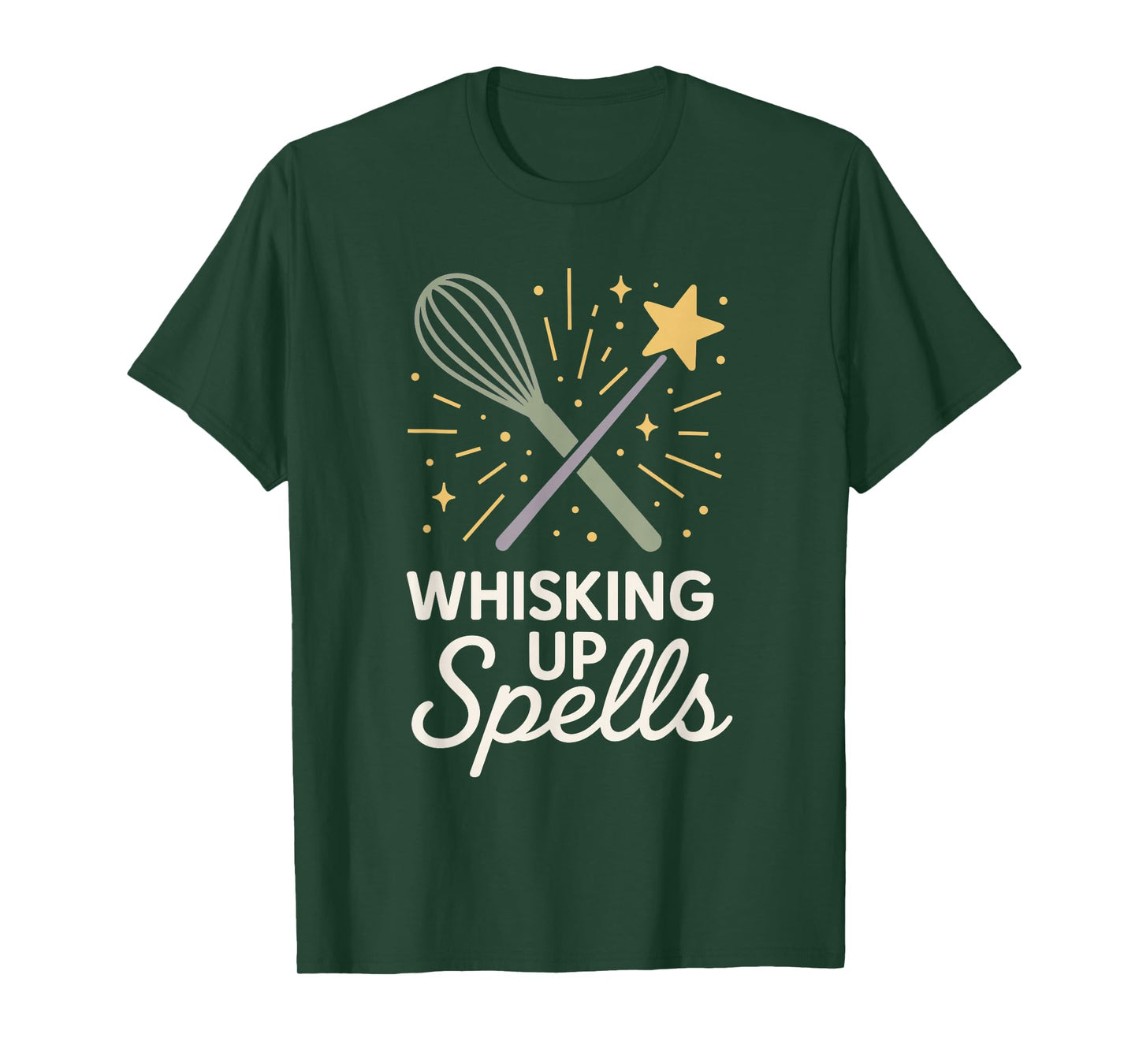 Kitchen Witch Herbs Magic Moonlight Cooking Pagan Vibes T-Shirt