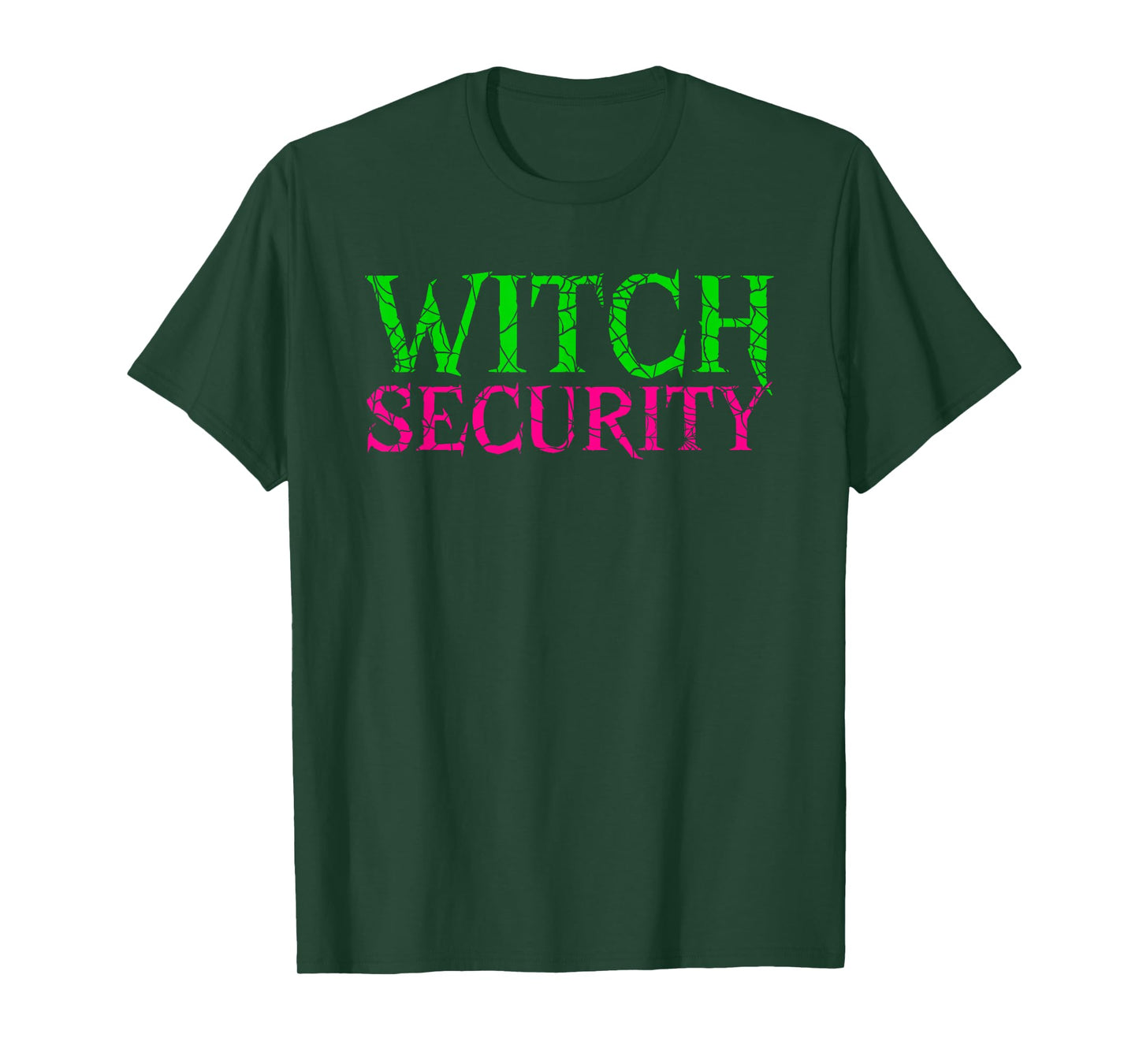 Halloween Humor Witch Security Design T-Shirt