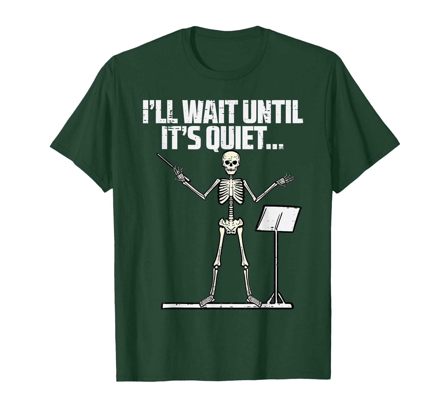 Halloween Music Conductor Wait Until Quiet Costume Men Women T-Shirt