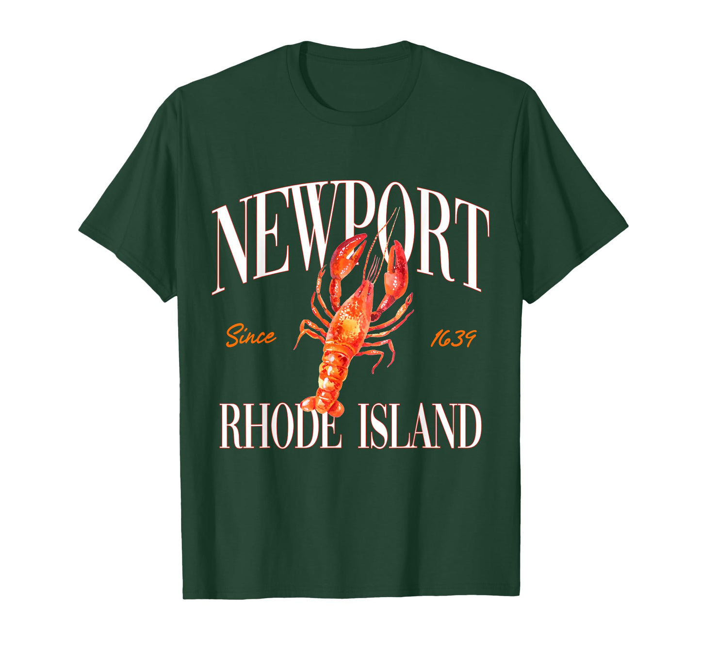 Newport Rhode Island Est. 1639 Lobster Souvenir Vintage T-Shirt