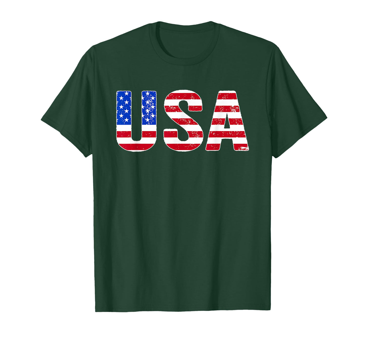 USA T Shirt Patriotic American Flag Men Women Kids July 4th T-Shirt