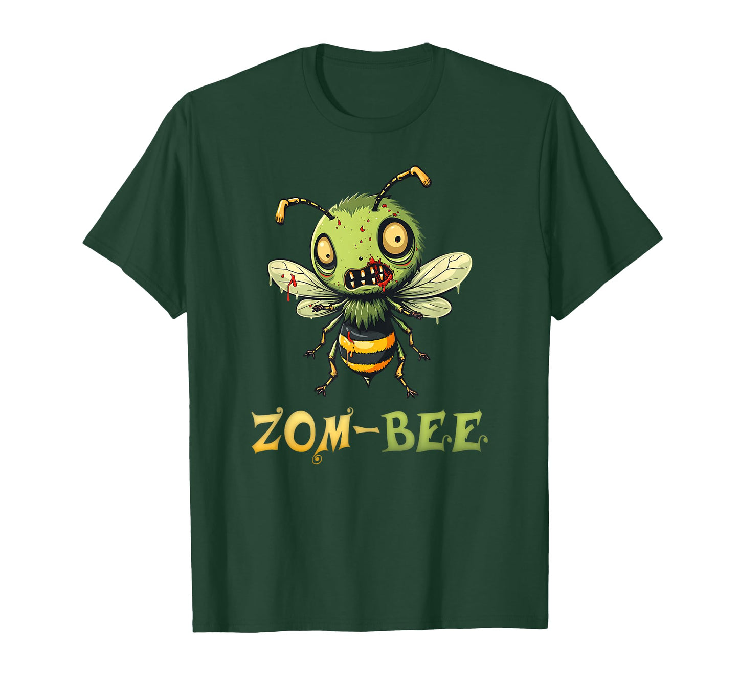 Zom-bee Adorably Creepy Funny Zombie Bee Pun T-Shirt