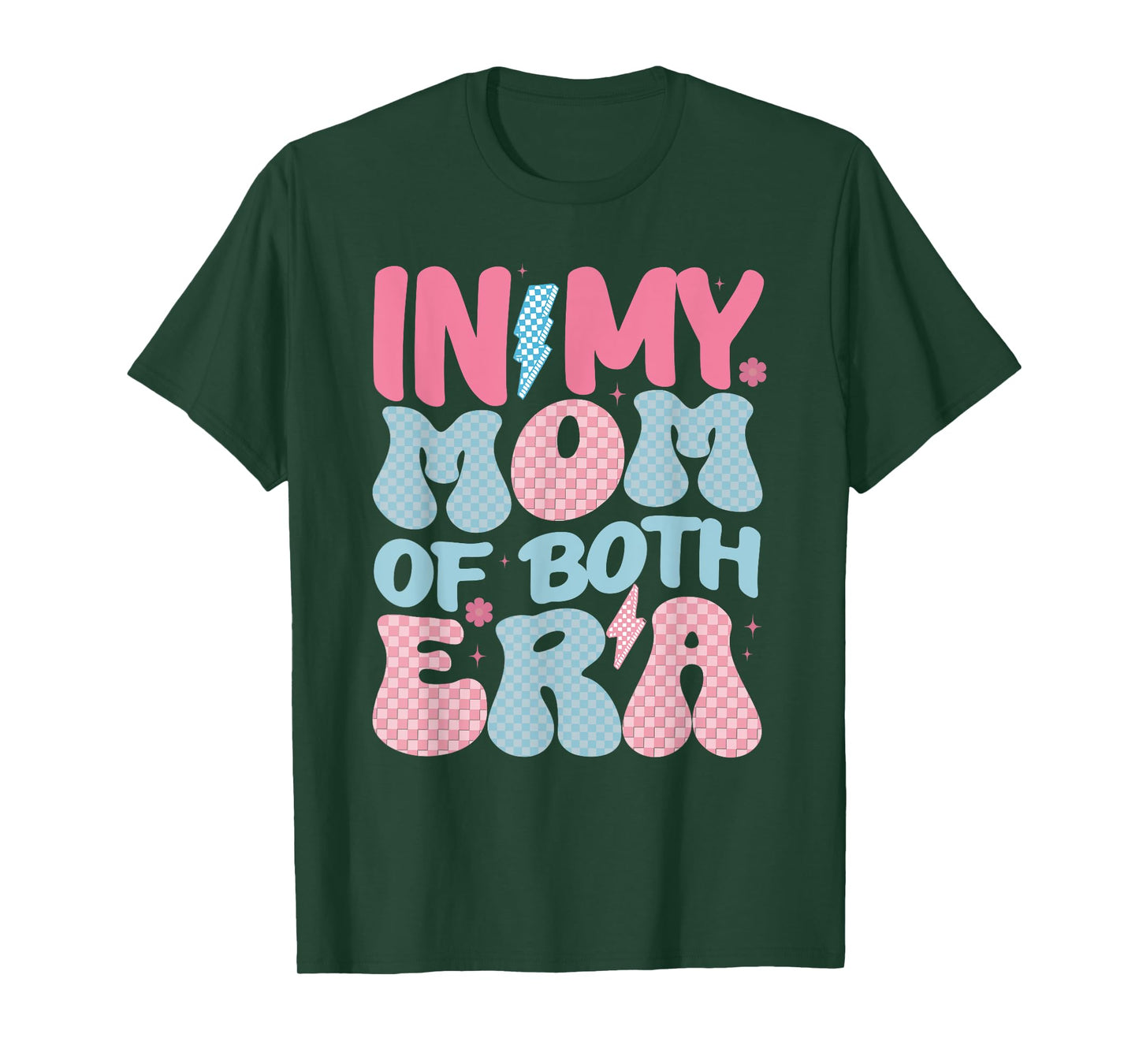 In My Mom of Both Era Retro Mothers Day Mama of Both T-Shirt