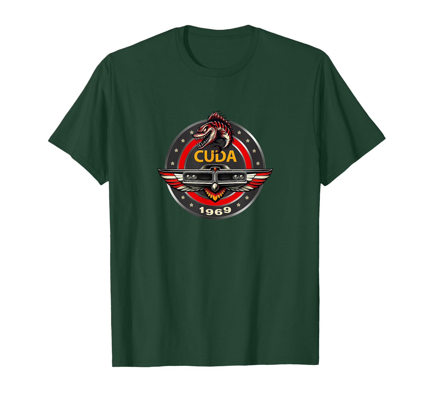 VINTAGE 1969 CUDA BADGE EMBLEM CLASSIC AMERICAN MUSCLE CAR T-Shirt