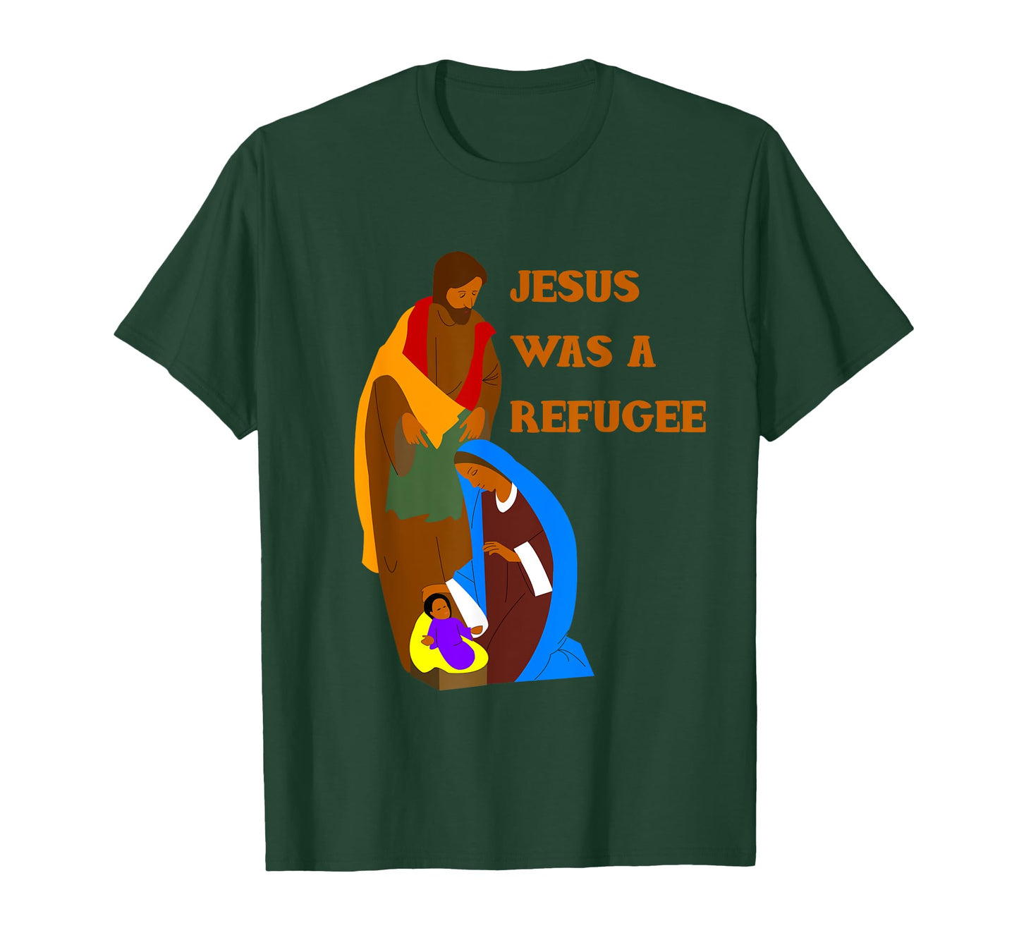 Jesus Was a Refugee T-Shirt with Mary and Joseph T-Shirt