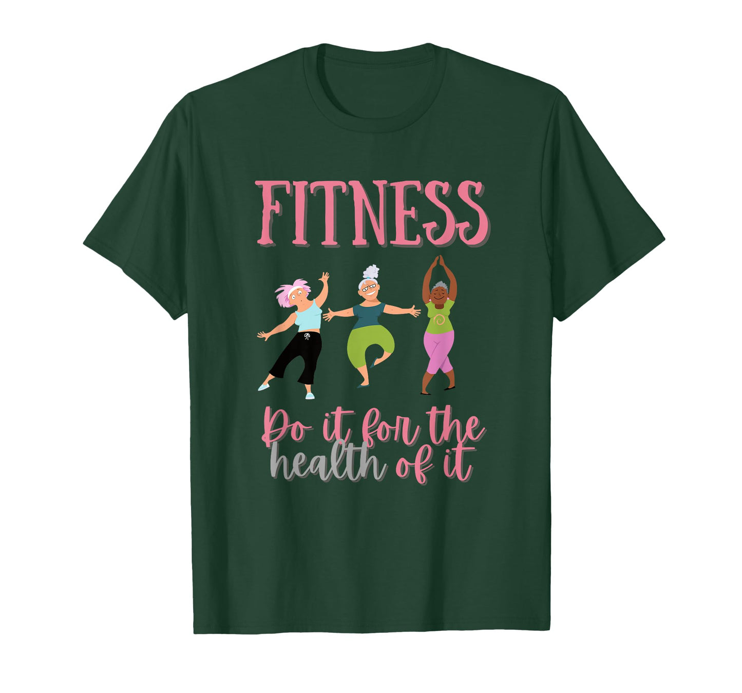 FUNNY FITNESS Shirt for Senior Citizen Workout Gym T-Shirt