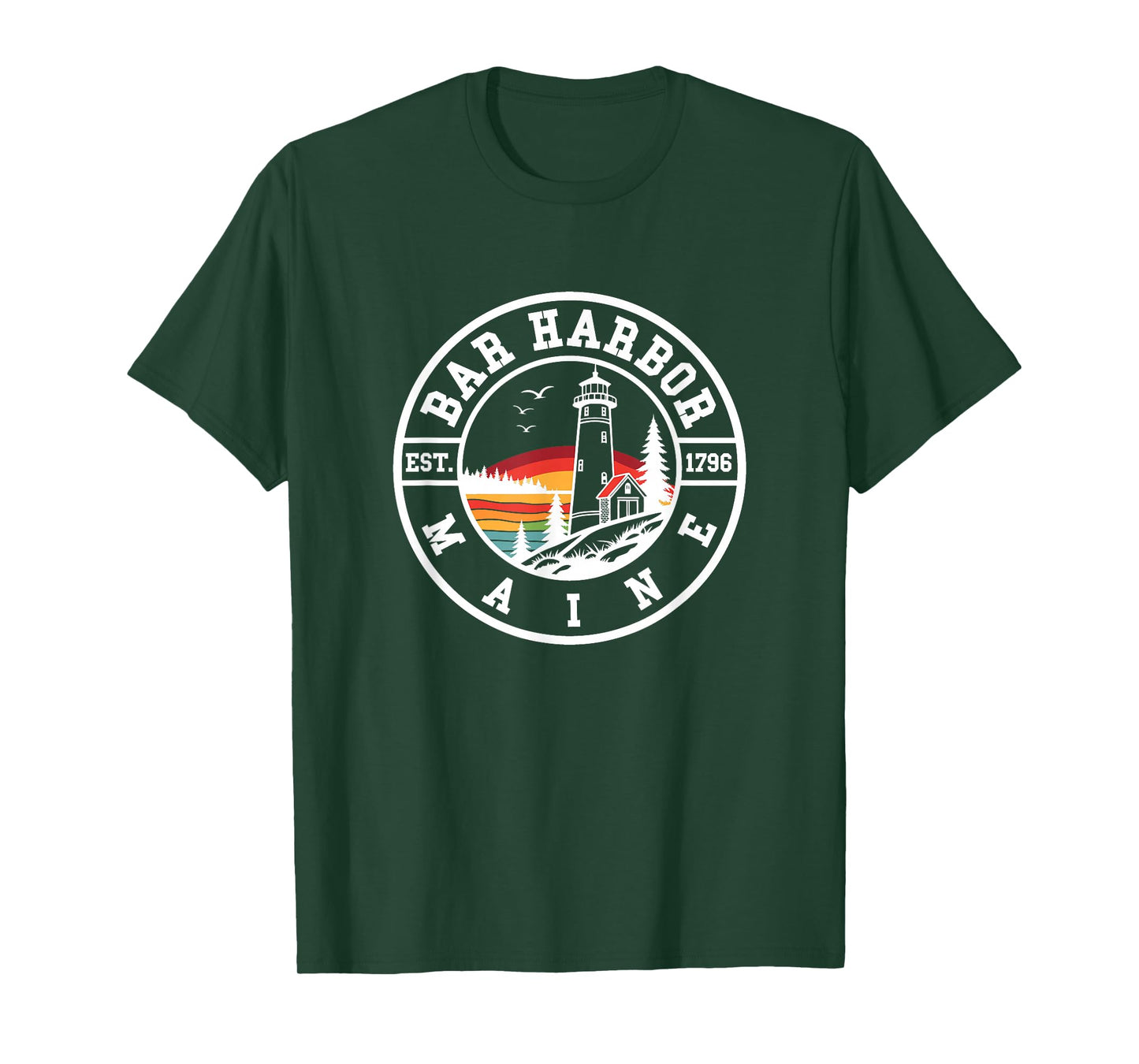 Bar Harbor - Maine - Throwback Design - Classic T-Shirt