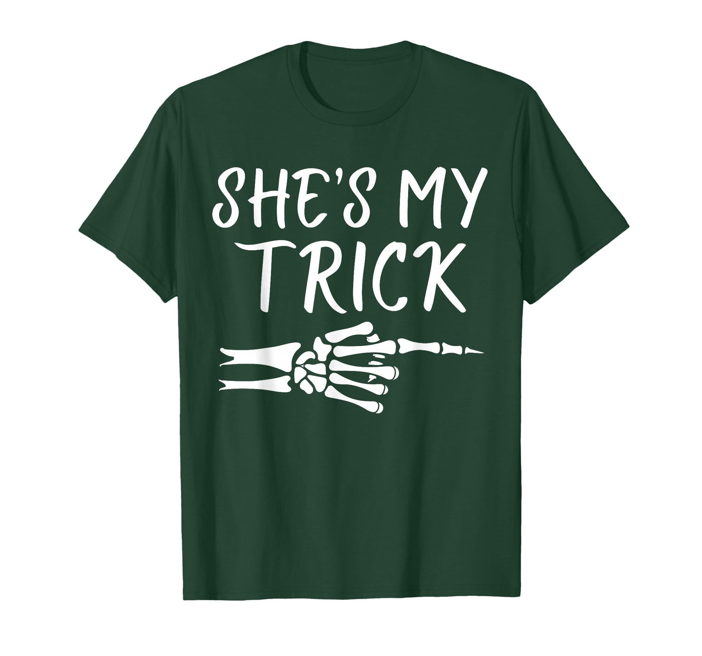 Shes My Trick Matching Couple Halloween Costume Boyfriend T-Shirt