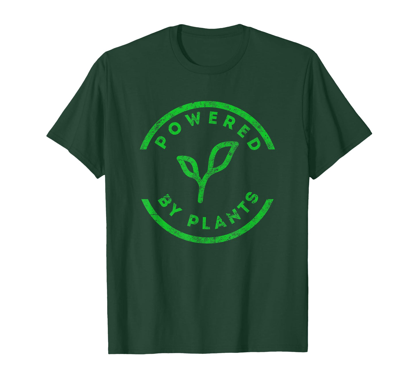 Powered By Plants T-Shirt Vegan Workout Shirt T-Shirt