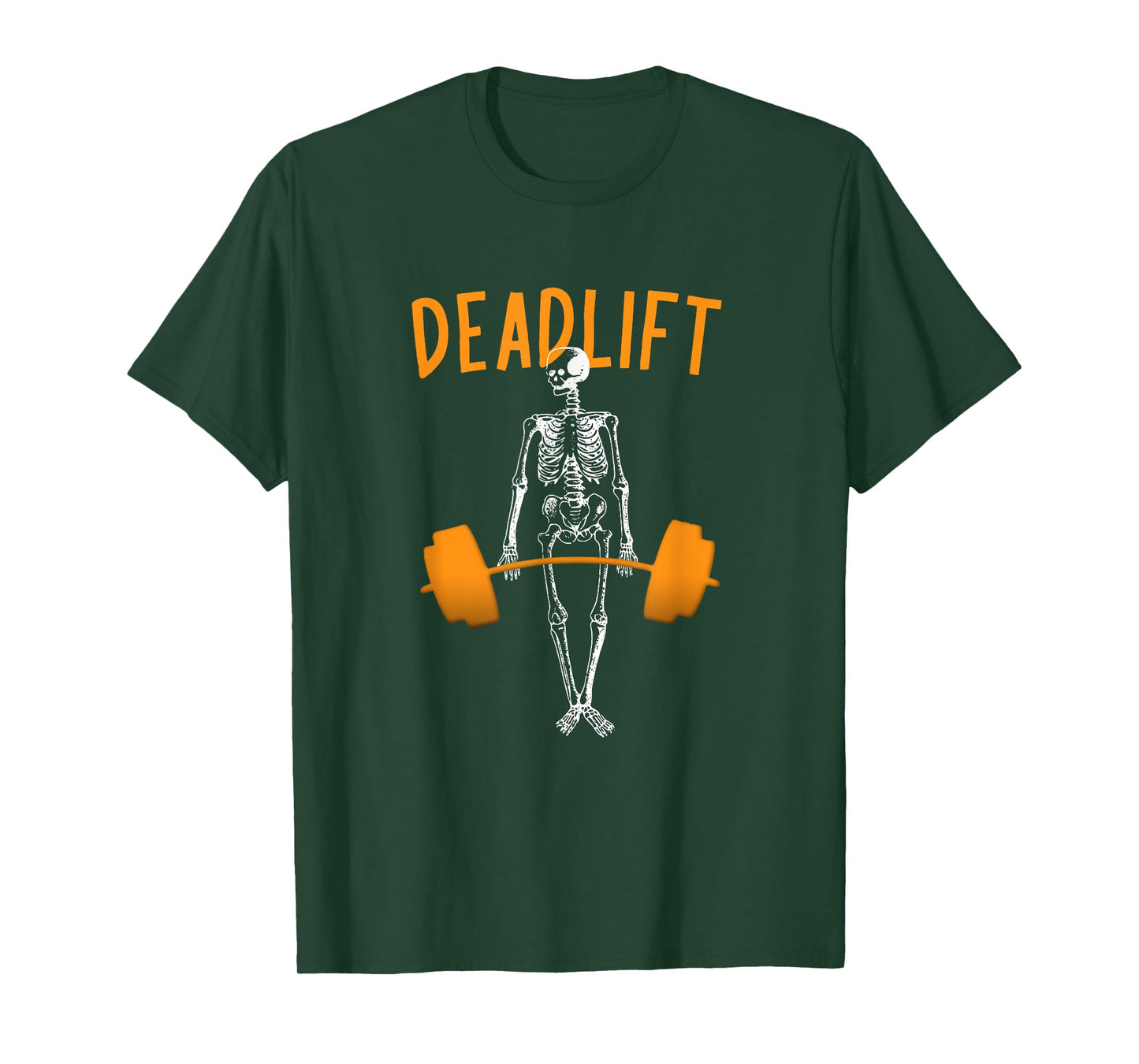 Deadlifts Fitness Workout: Funny Skeleton Halloween Pumper T-Shirt