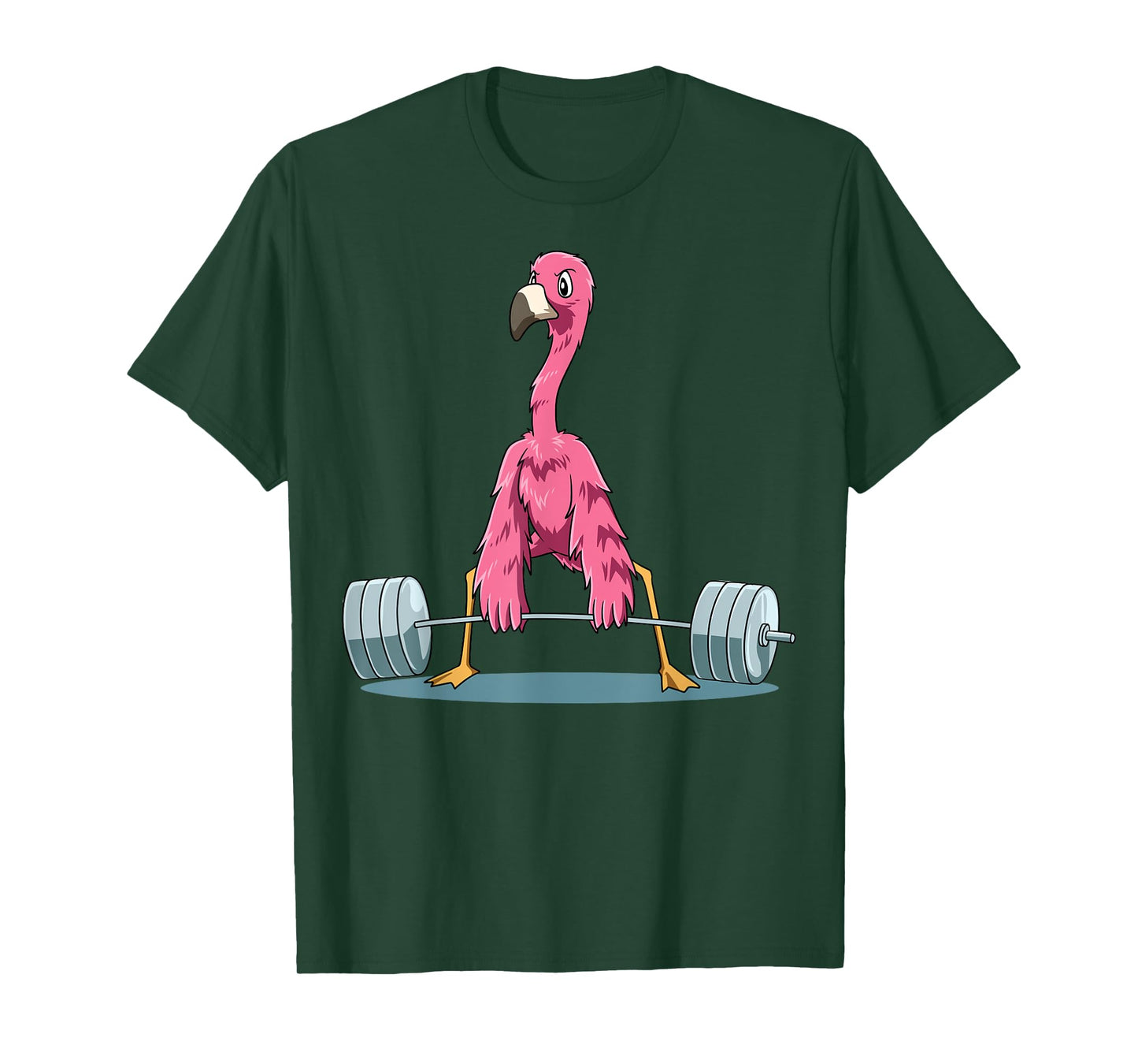 Weightlifting Flamingo Deadlifting Flamingo Powerlifting Gym T-Shirt