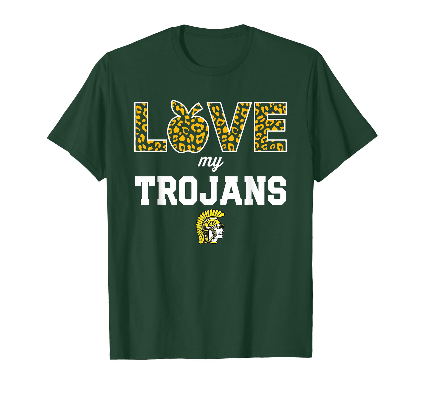 West Marshall Trojans Logo Love My Team HS T-Shirt