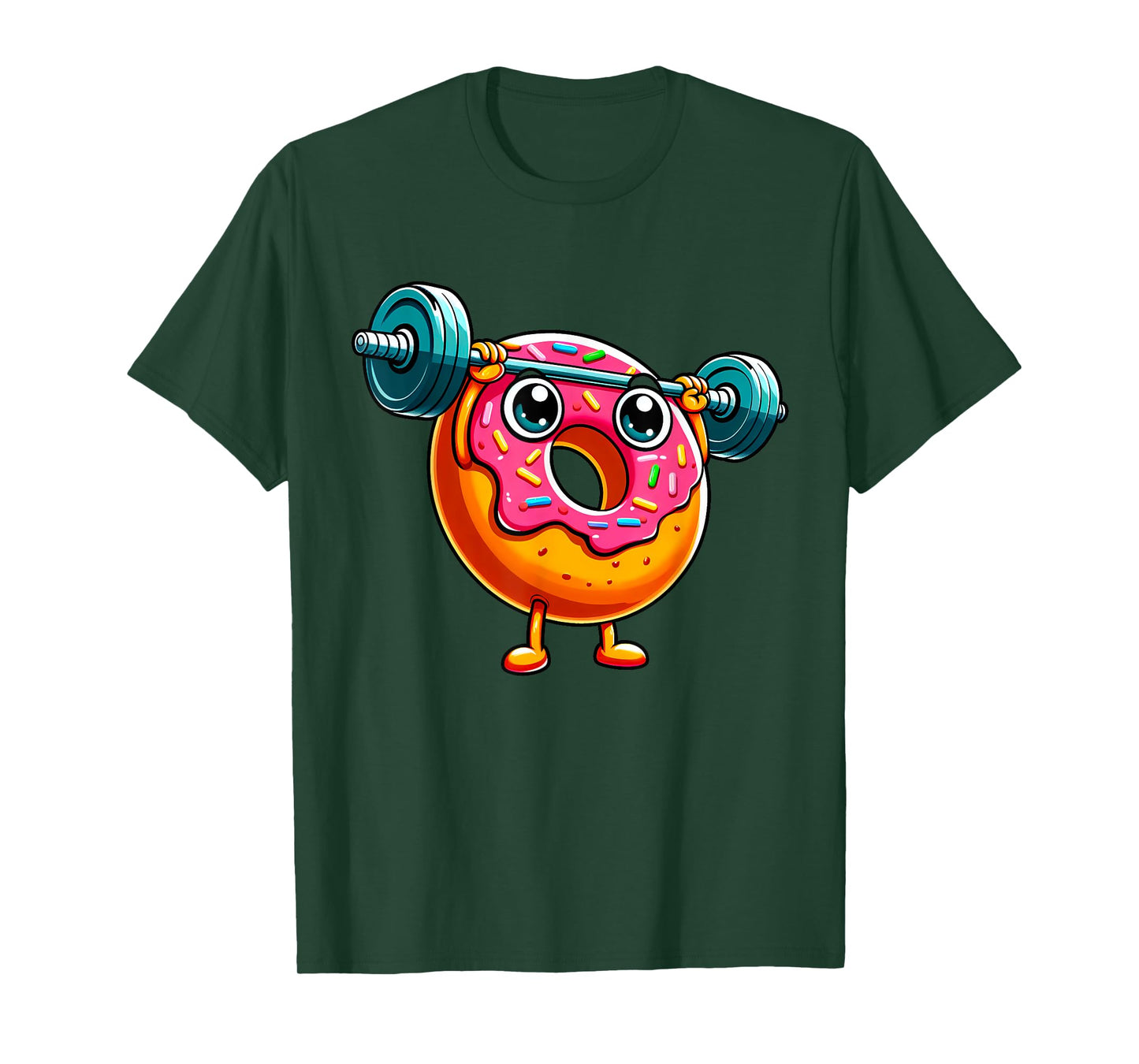 Weightlifing Funny Fitness Workout Gym Donut Lover Men Women T-Shirt