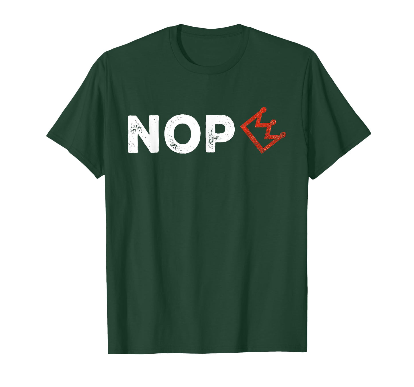 No Kings Protest Sign Nope Simple Bold Crown T-Shirt