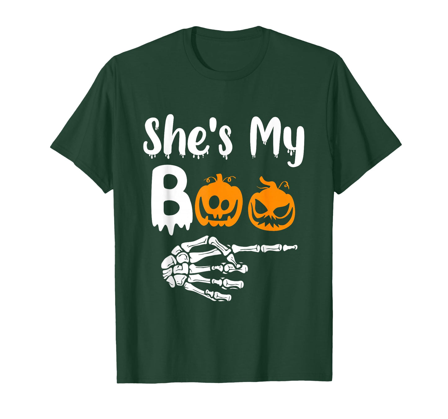 She's My Boo Matching Halloween Pajama Couples He's My Boo T-Shirt