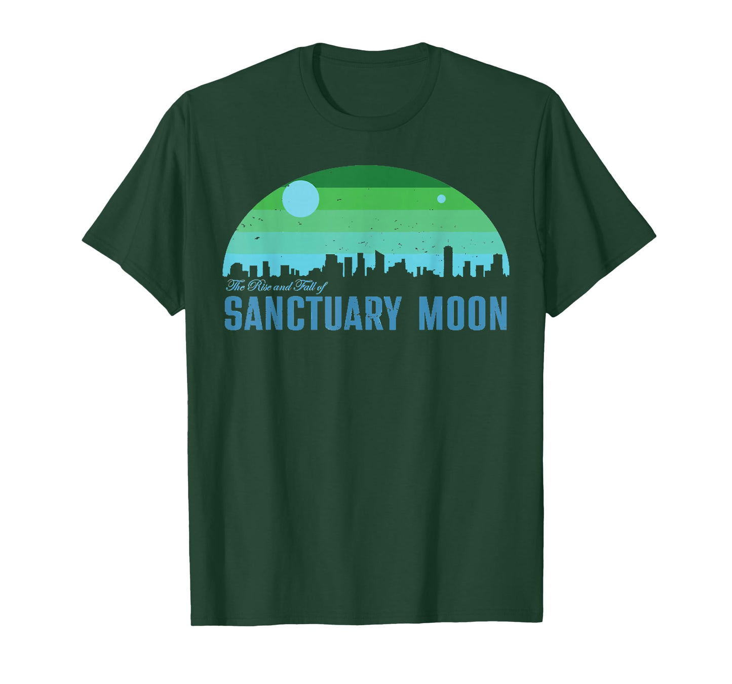 Retro The Rise And Fall Of Sanctuary Moon T-Shirt