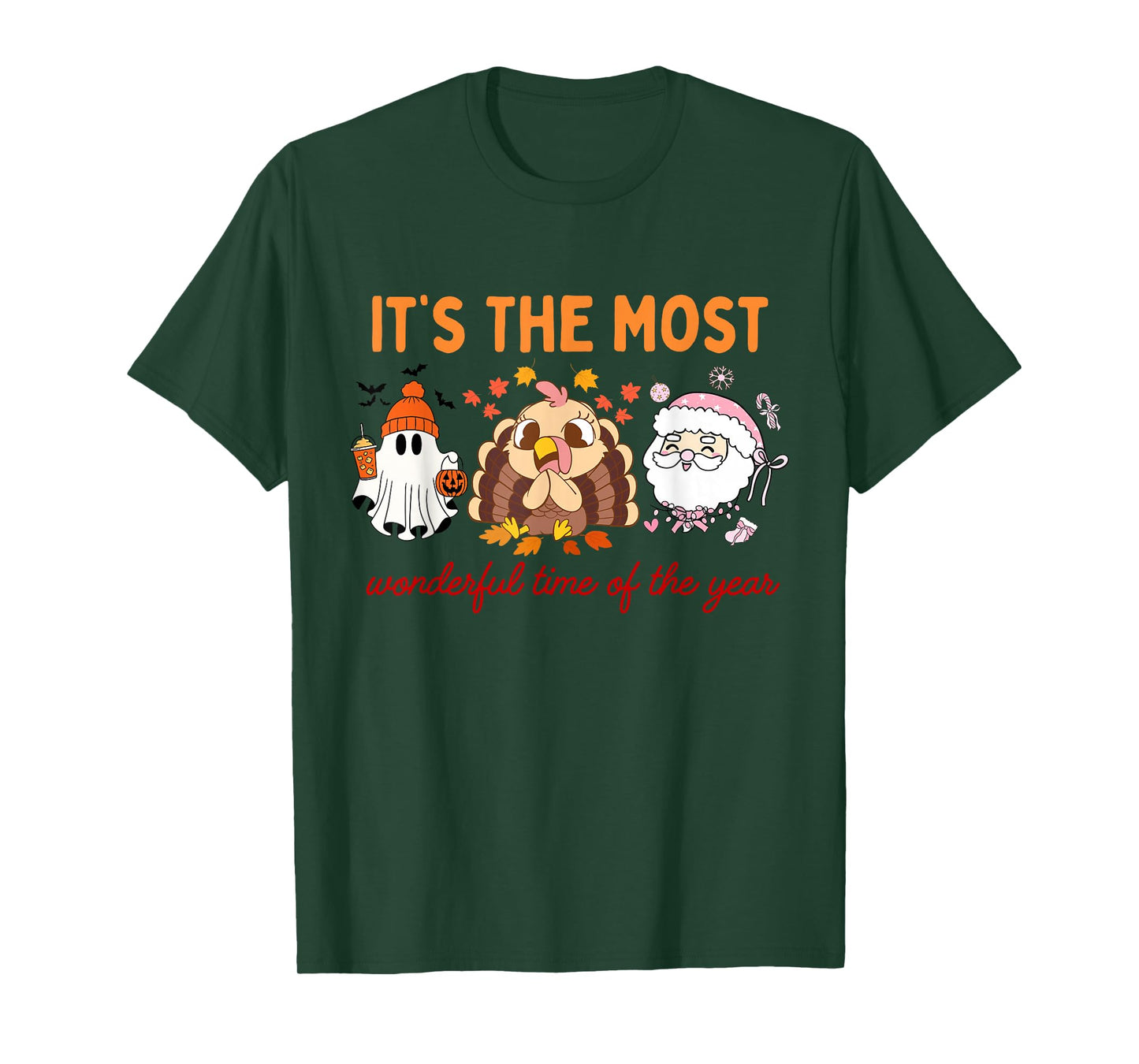It's The Most Wonderful Time of The Year HalloThanksMas T-Shirt