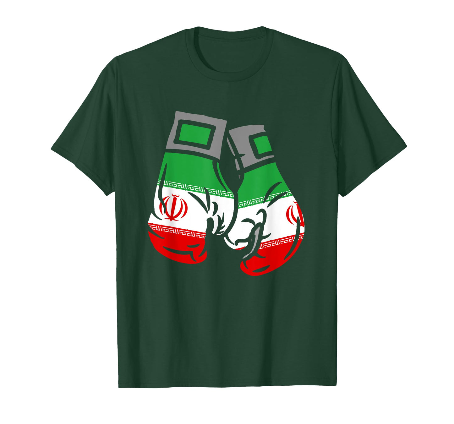 Boxing Glove With The Flag Of Iran T-Shirt