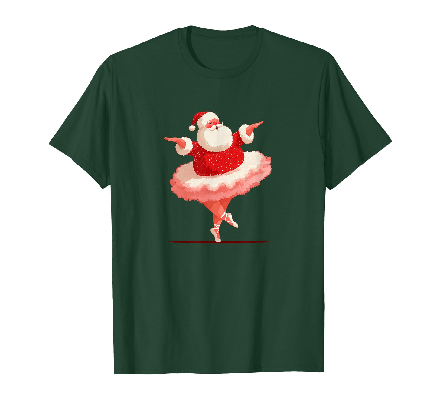 Amazing Ballerina Santa Claus Costume for Tutu Lovers T-Shirt