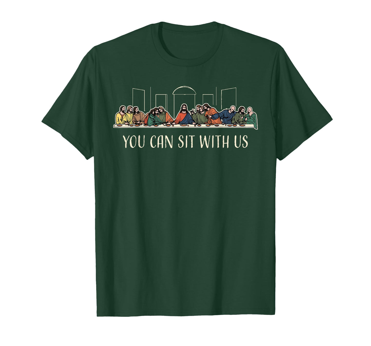 Christian Faith Jesus God Religious You Can Sits With Us T-Shirt
