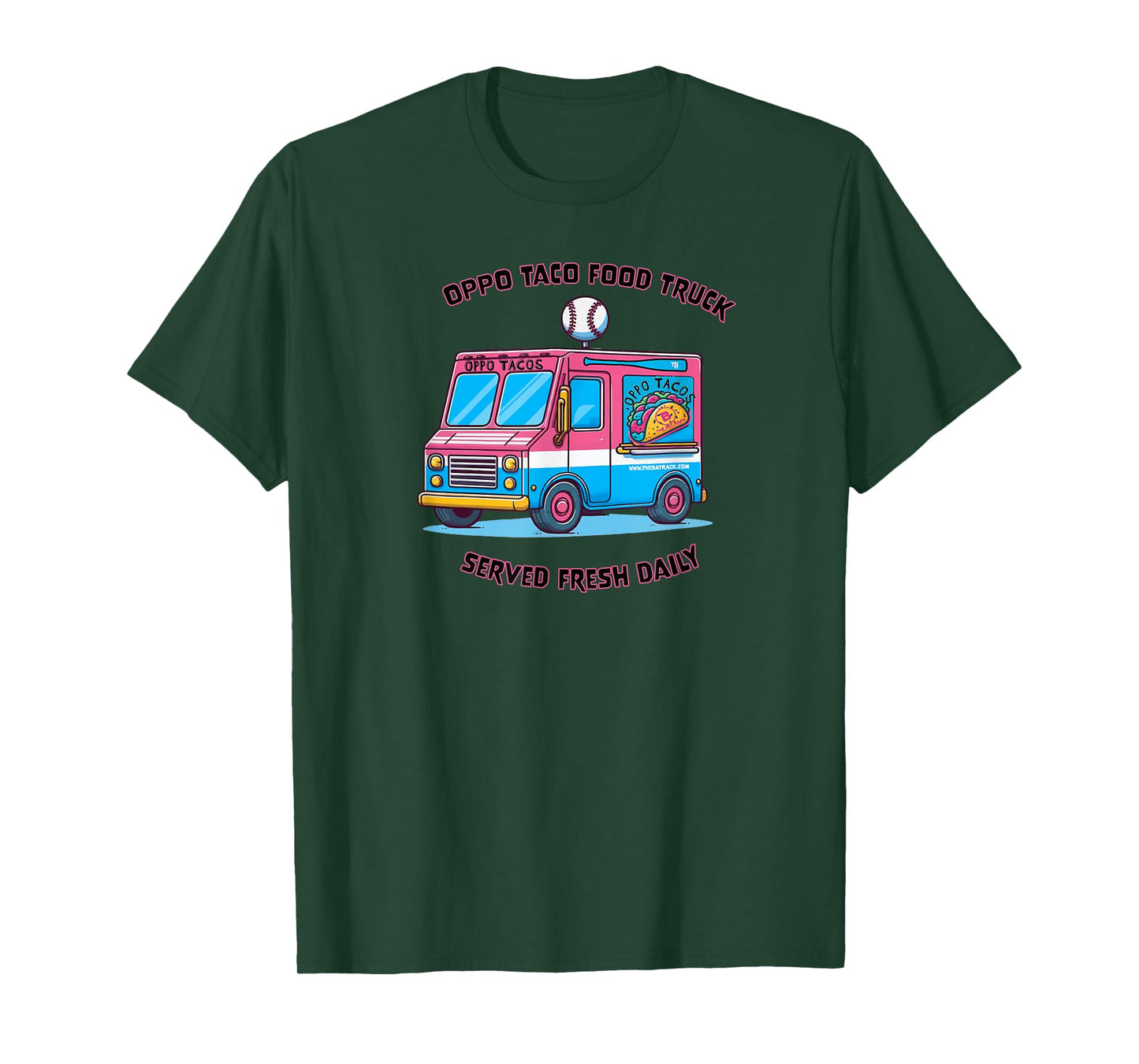 Baseball Oppo Taco Food Truck T-Shirt