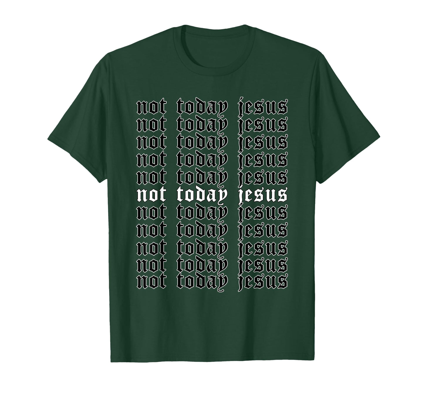 Not Today Jesus - Aesthetic Soft Grunge Goth Egirl Eboy T-Shirt
