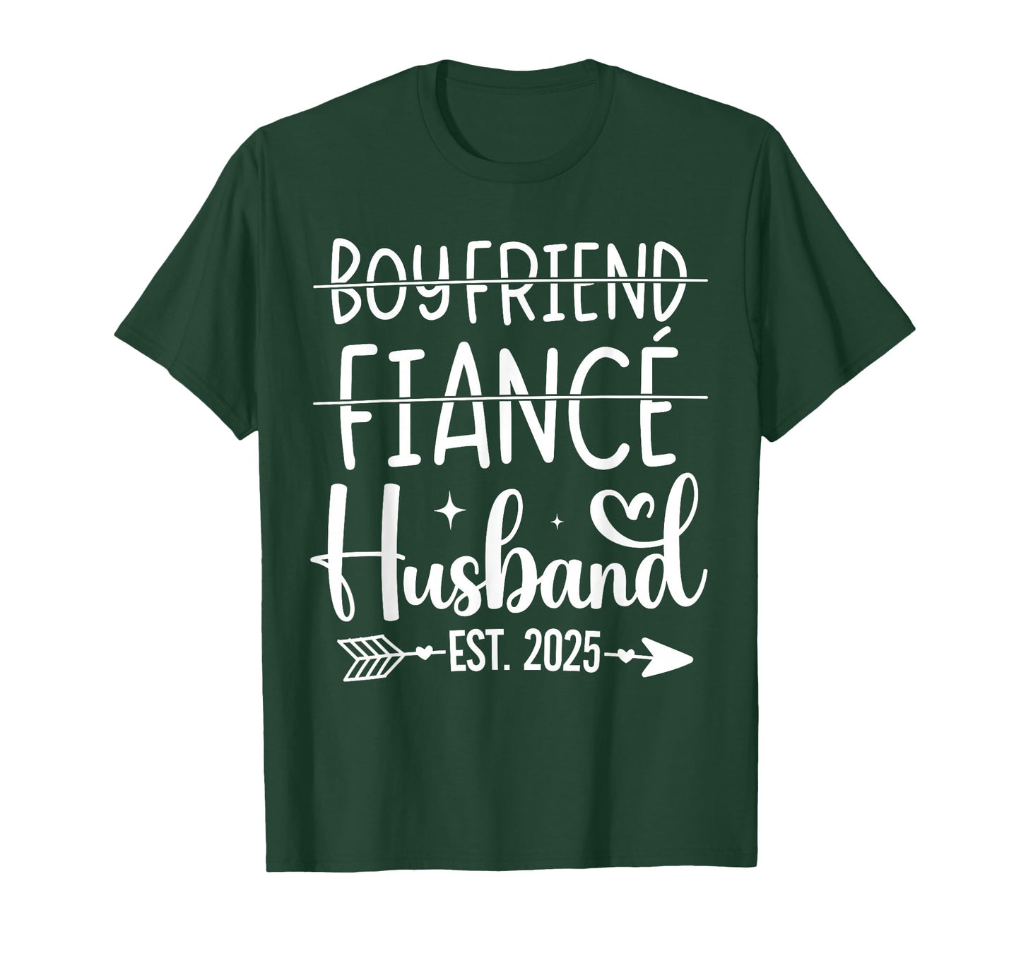 Boyfriend fiancé husband 2025 for wedding and honeymoon T-Shirt