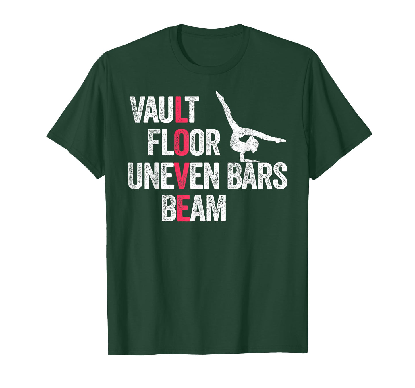 Vault Floor Uneven Bars Beam T-Shirt Gymnastics Gymnast Gift T-Shirt