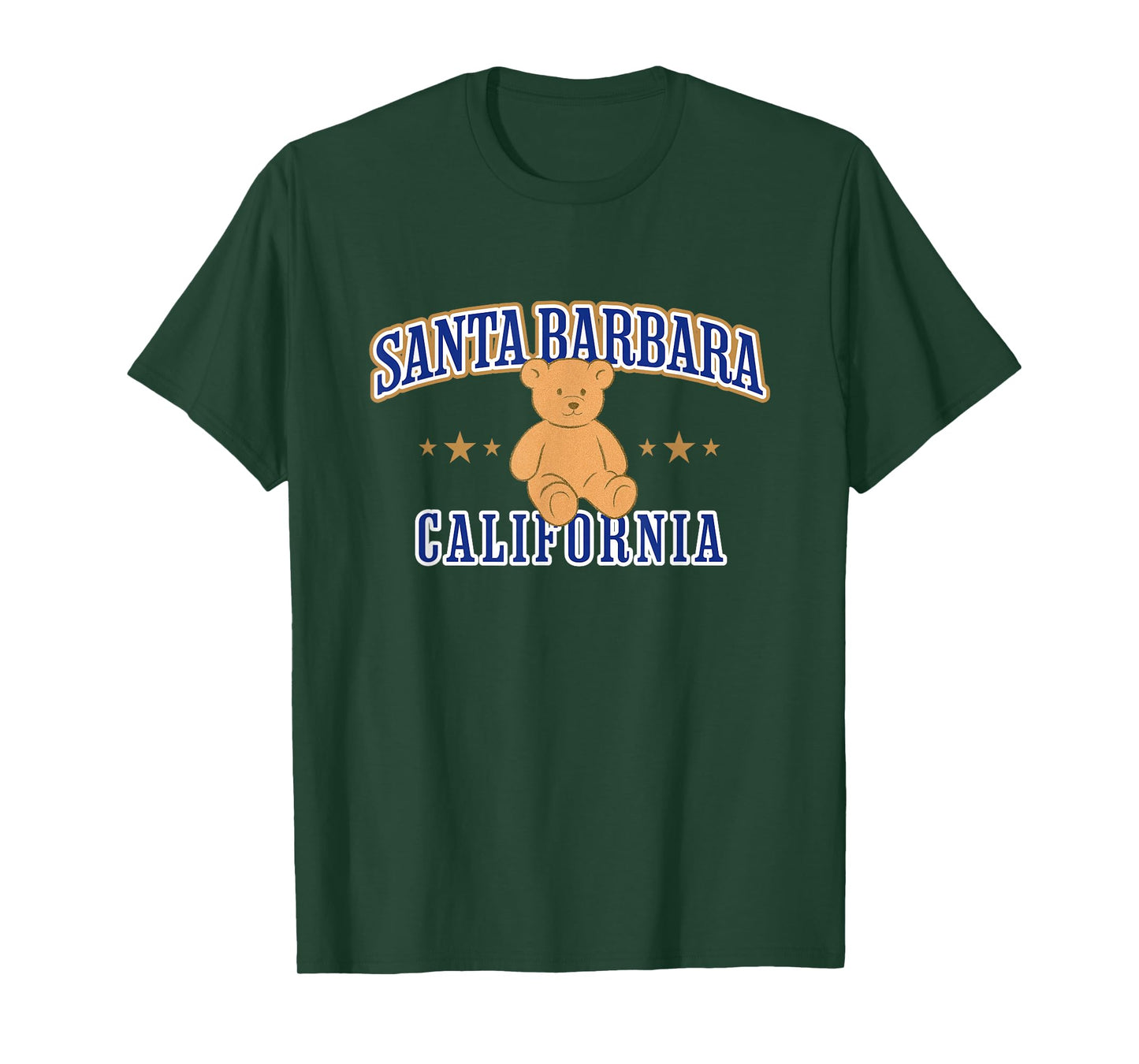 Santa Barbara California Teddy Bear Casual T-Shirt