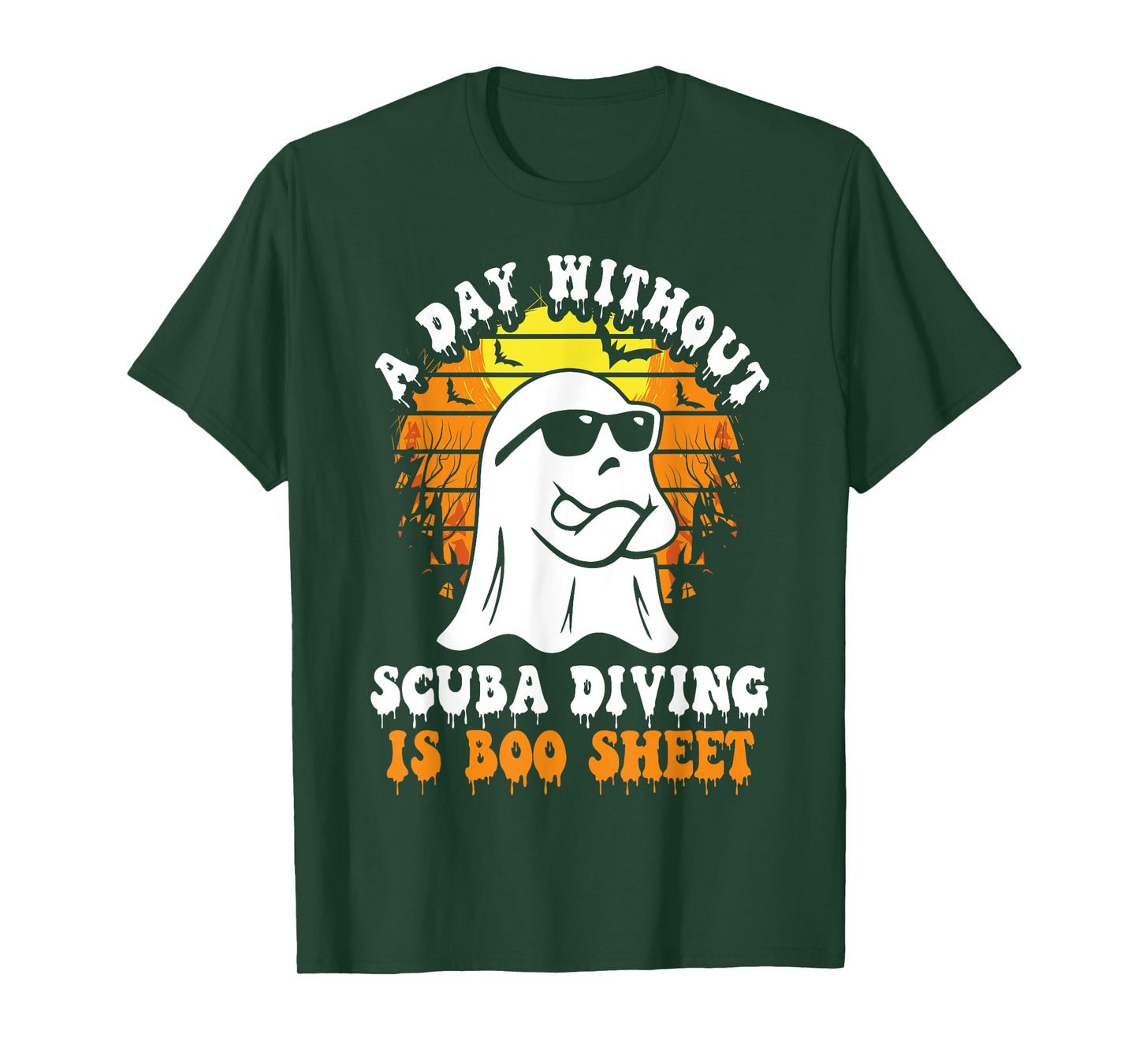 A Day Without Scuba Diving Is Boo Sheet Funny Halloween T-Shirt