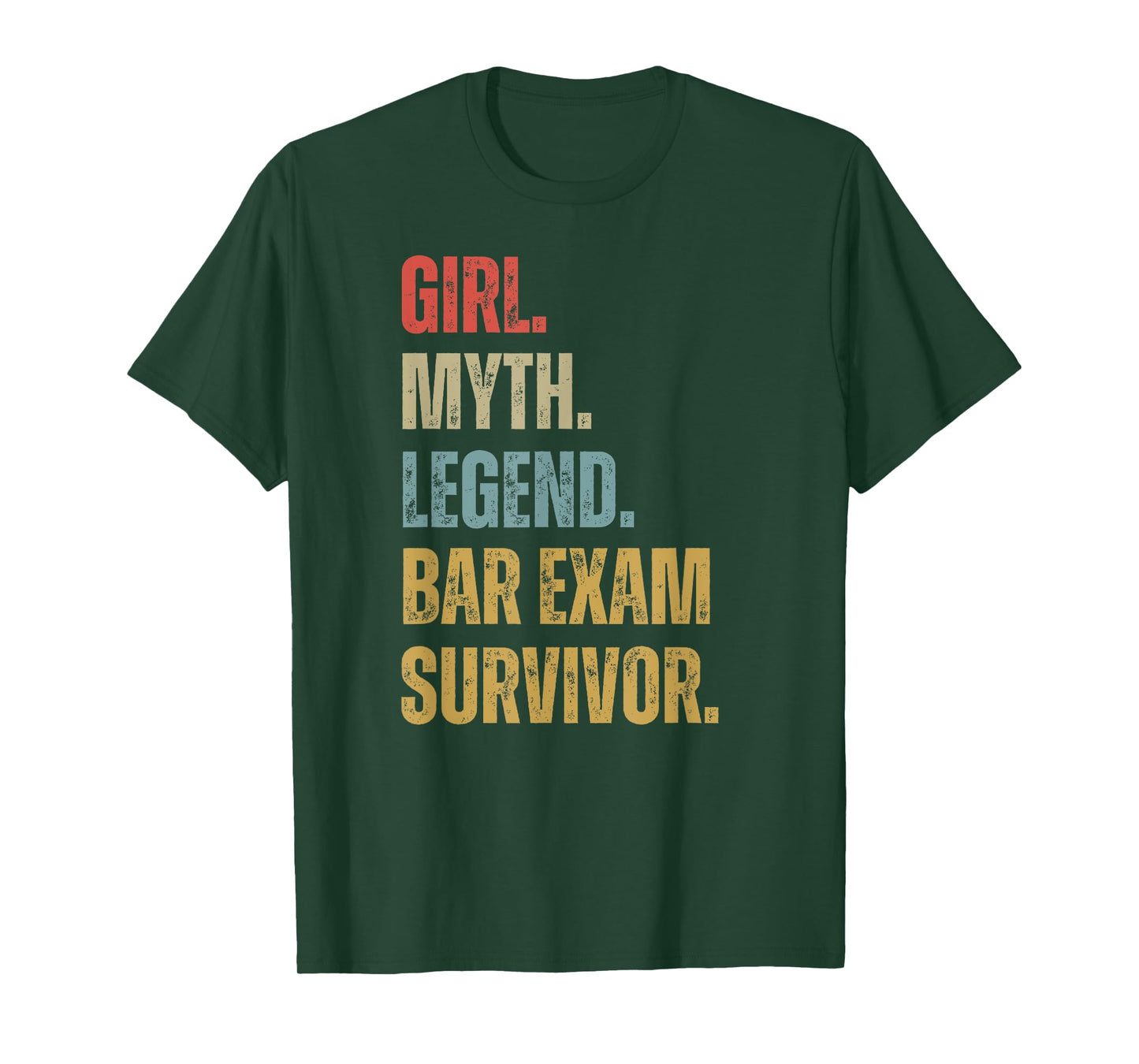 Vintage Bar Exam Survivor 2025 Girl Myth Legend Women Cool T-Shirt