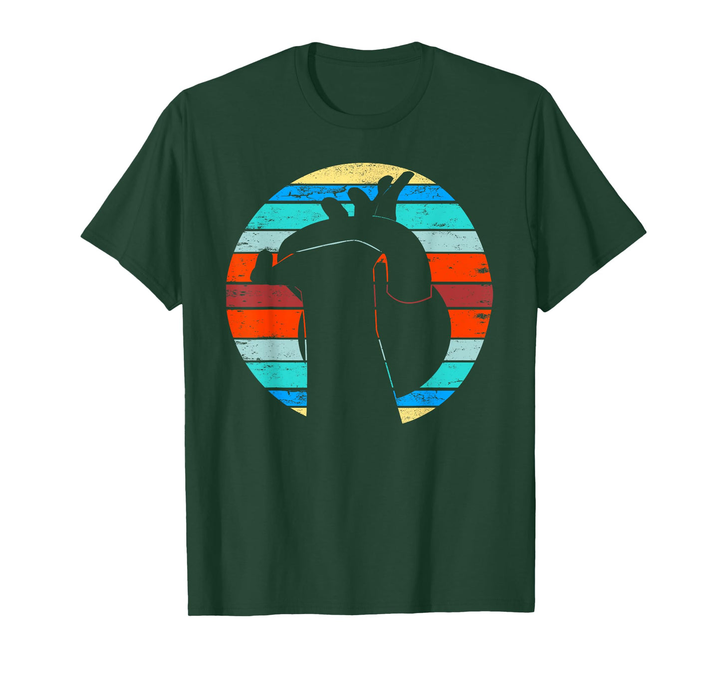 Vintage Workout Kettlebell Retro Sunset Gym Fitness Gift T-Shirt