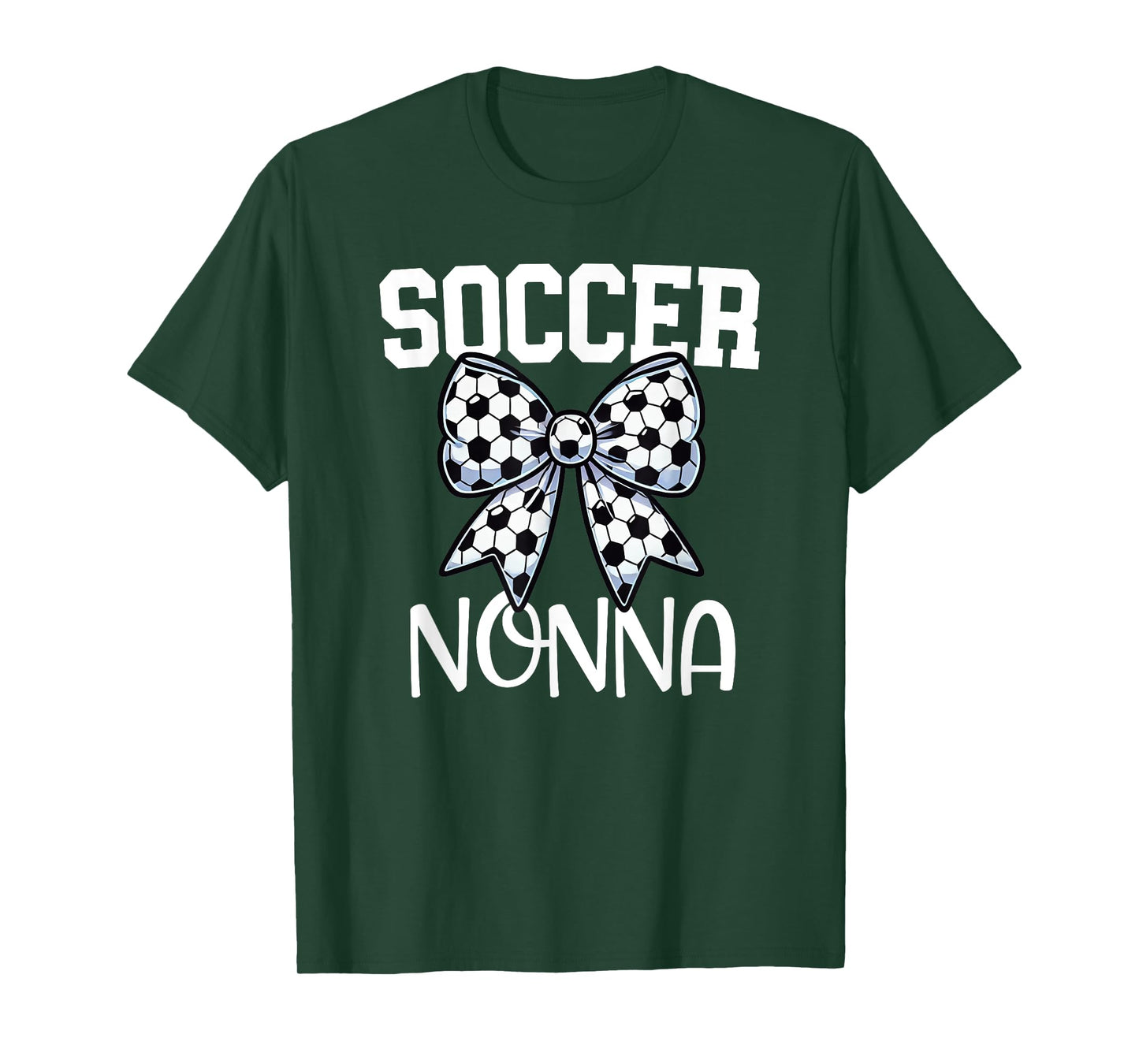Soccer Nonna - Soccer Grandma Game day - Italian - Bow T-Shirt