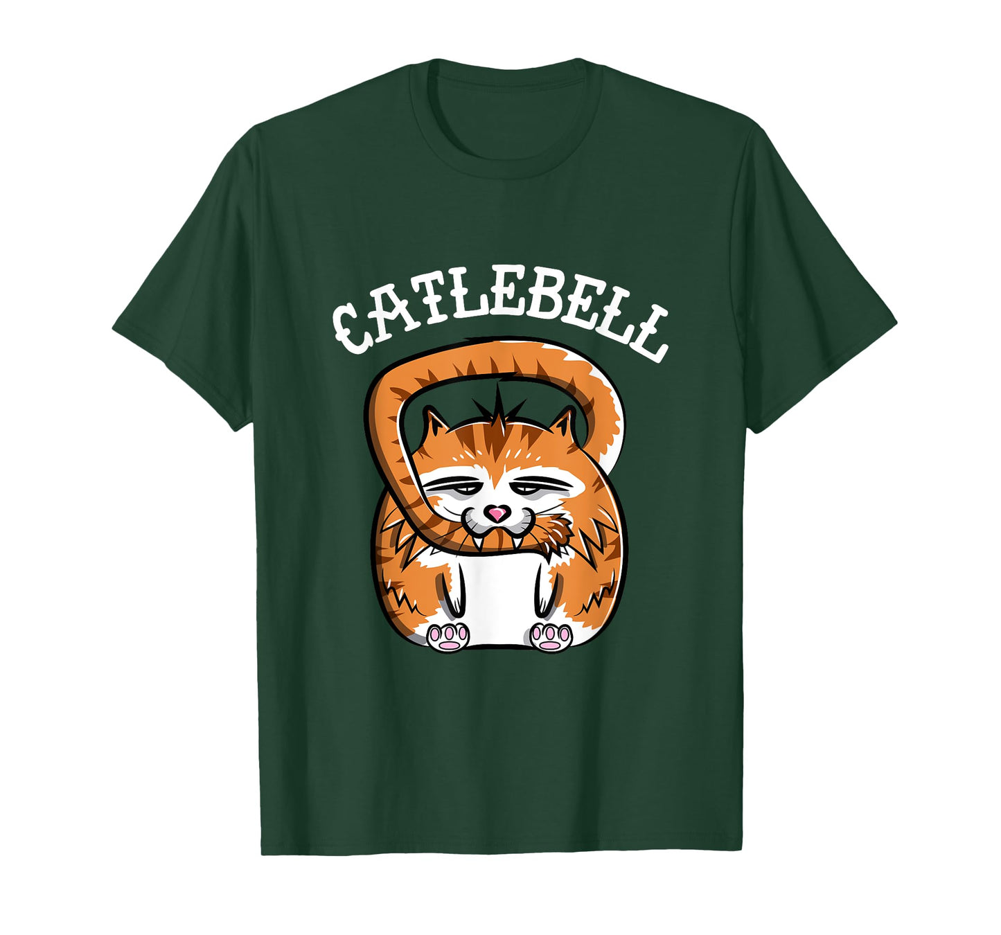 Catlebell Kettlebell Cat Workout T Shirt Gym Cat lover T-Shirt for Men Women Kids