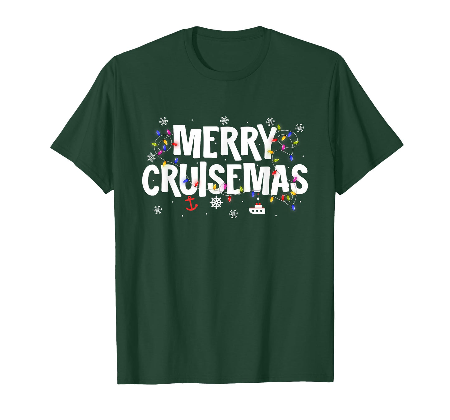 Merry Cruisemas Cruise Ship Family Cruising Christmas T-Shirt